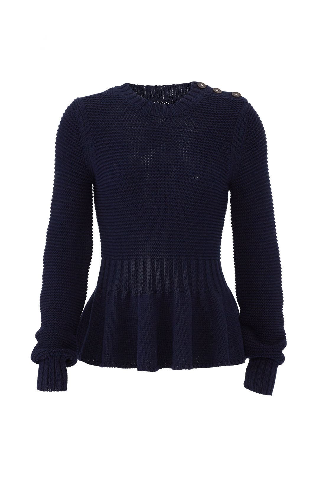 Merino Peplum Pullover by La Vie Rebecca Taylor