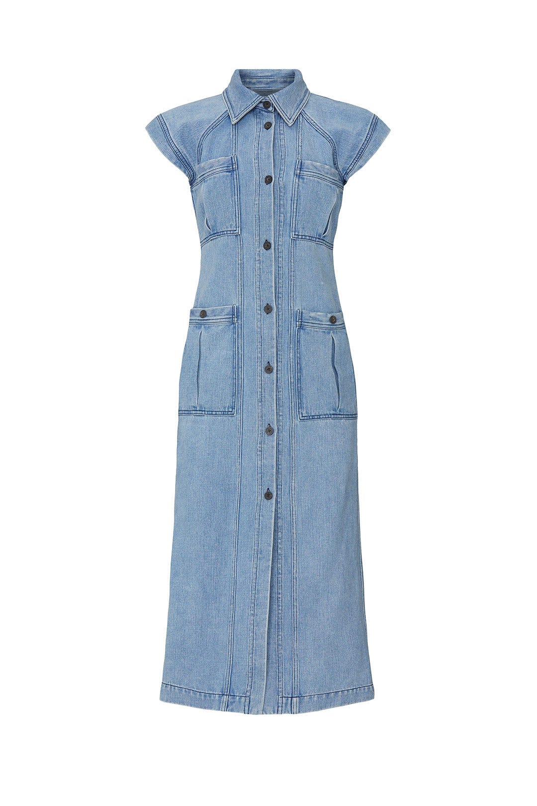 Denim Analia Dress by Mara Hoffman 4
