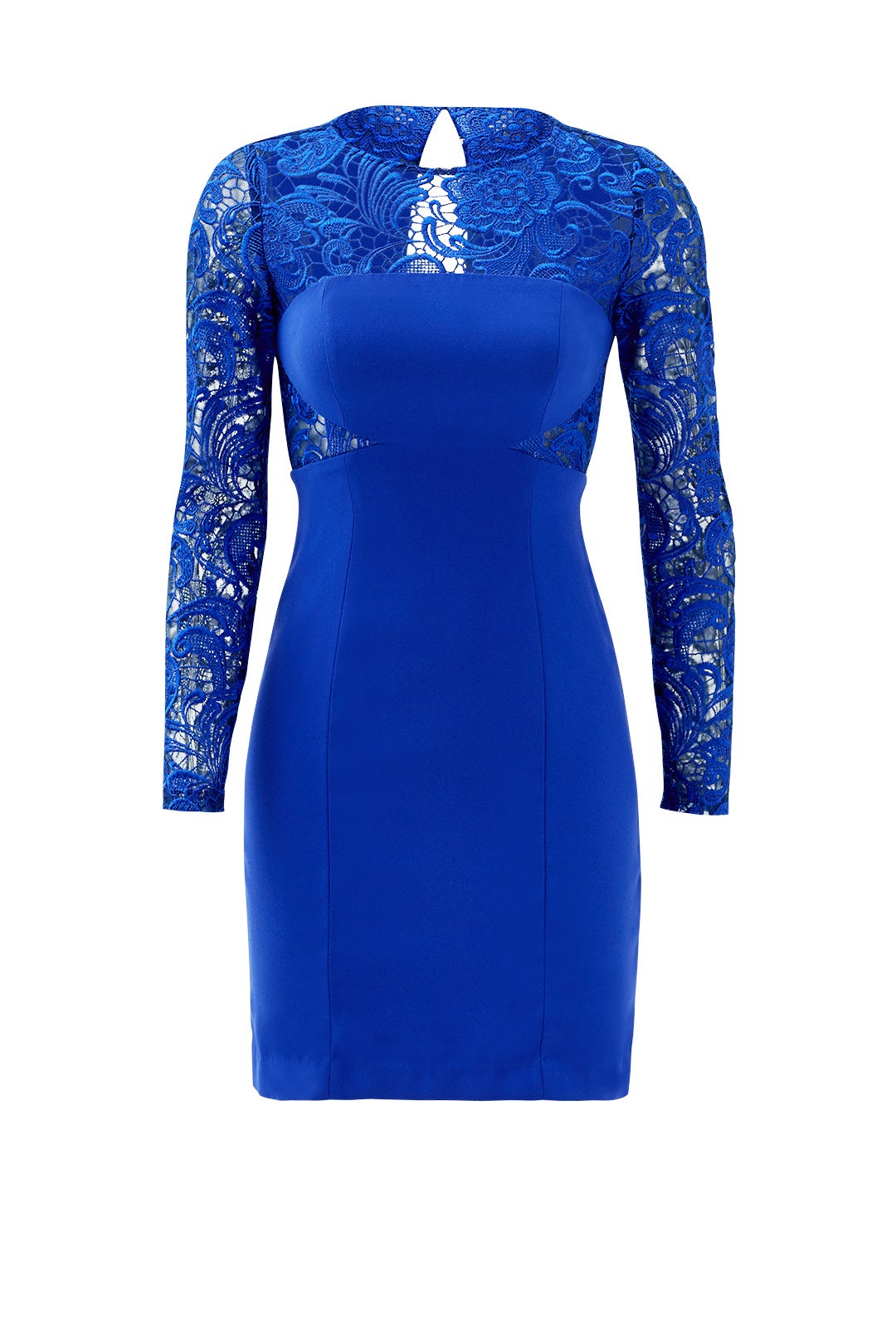 Wrapped in Blue Dress by ML Monique Lhuillier