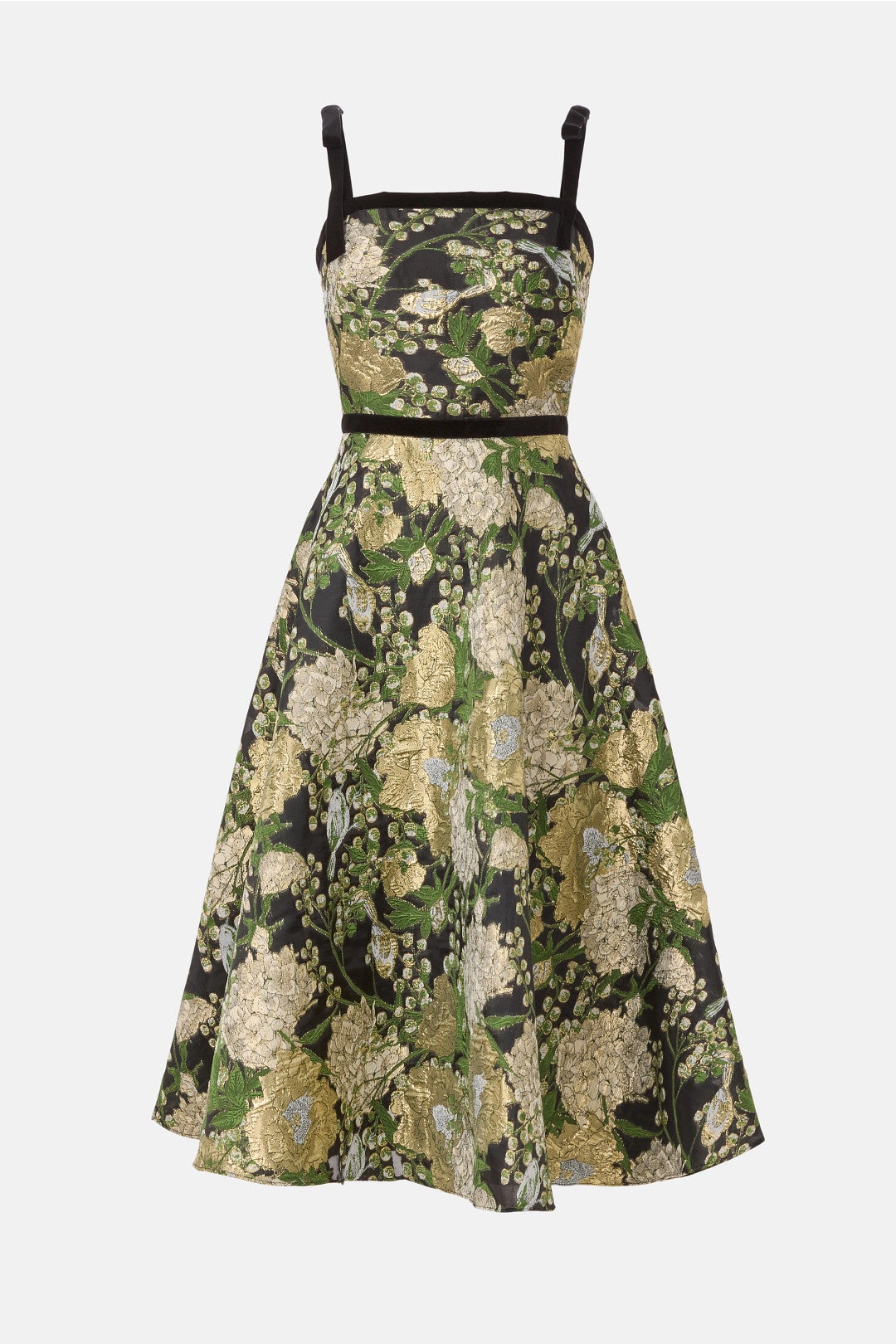 Joni Velvet Bow Strap Gown by Theia 4