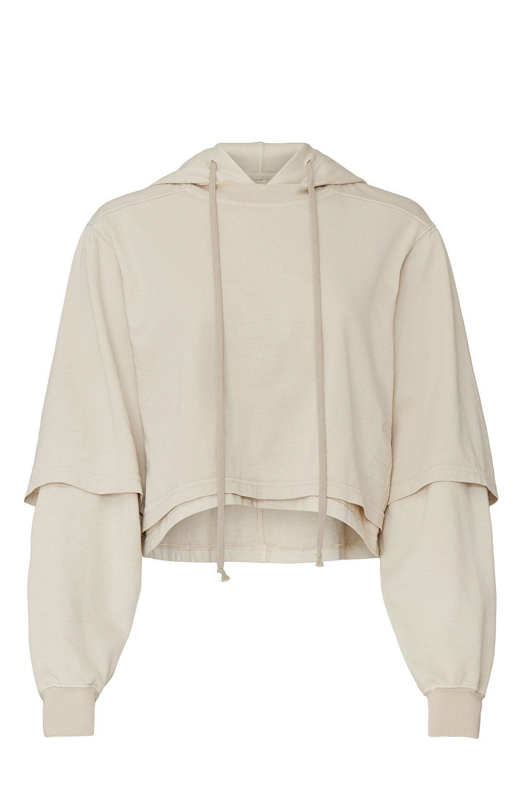 Hustler Cropped T-Shirt Hoodie by DRKSHDW