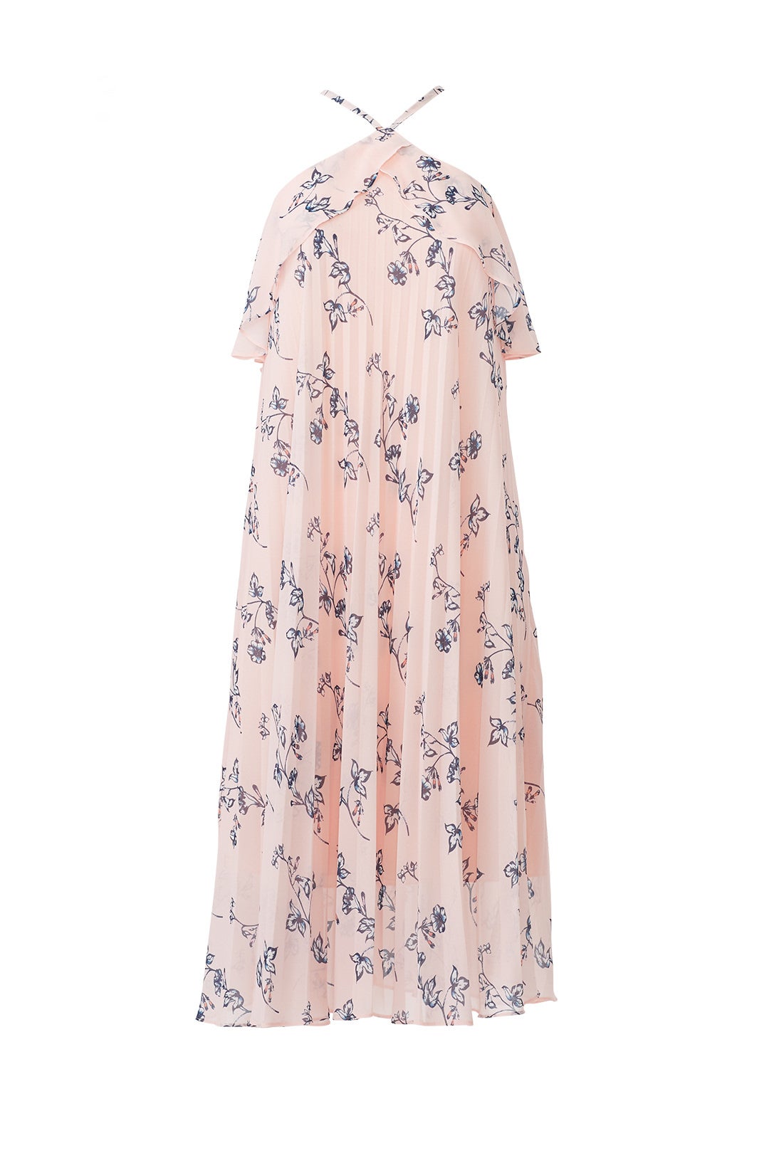 Pink Floral Halter Dress by Shoshanna 3