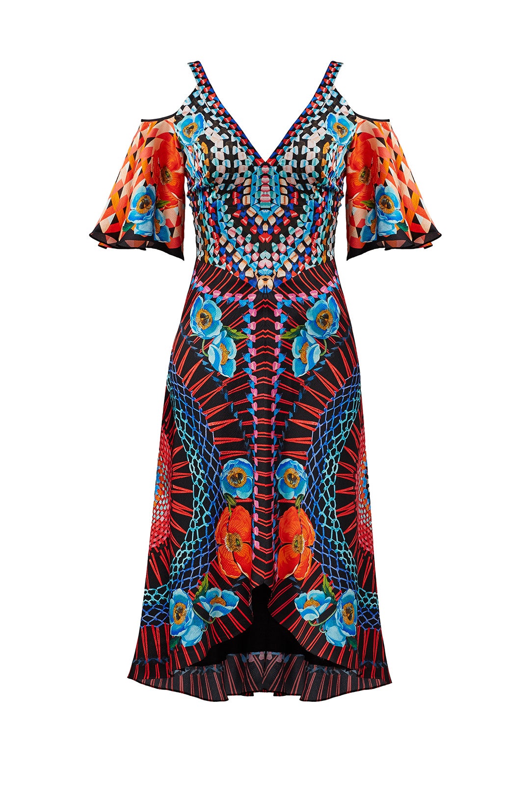 Printed Cold Shoulder Dress by Temperley London 3