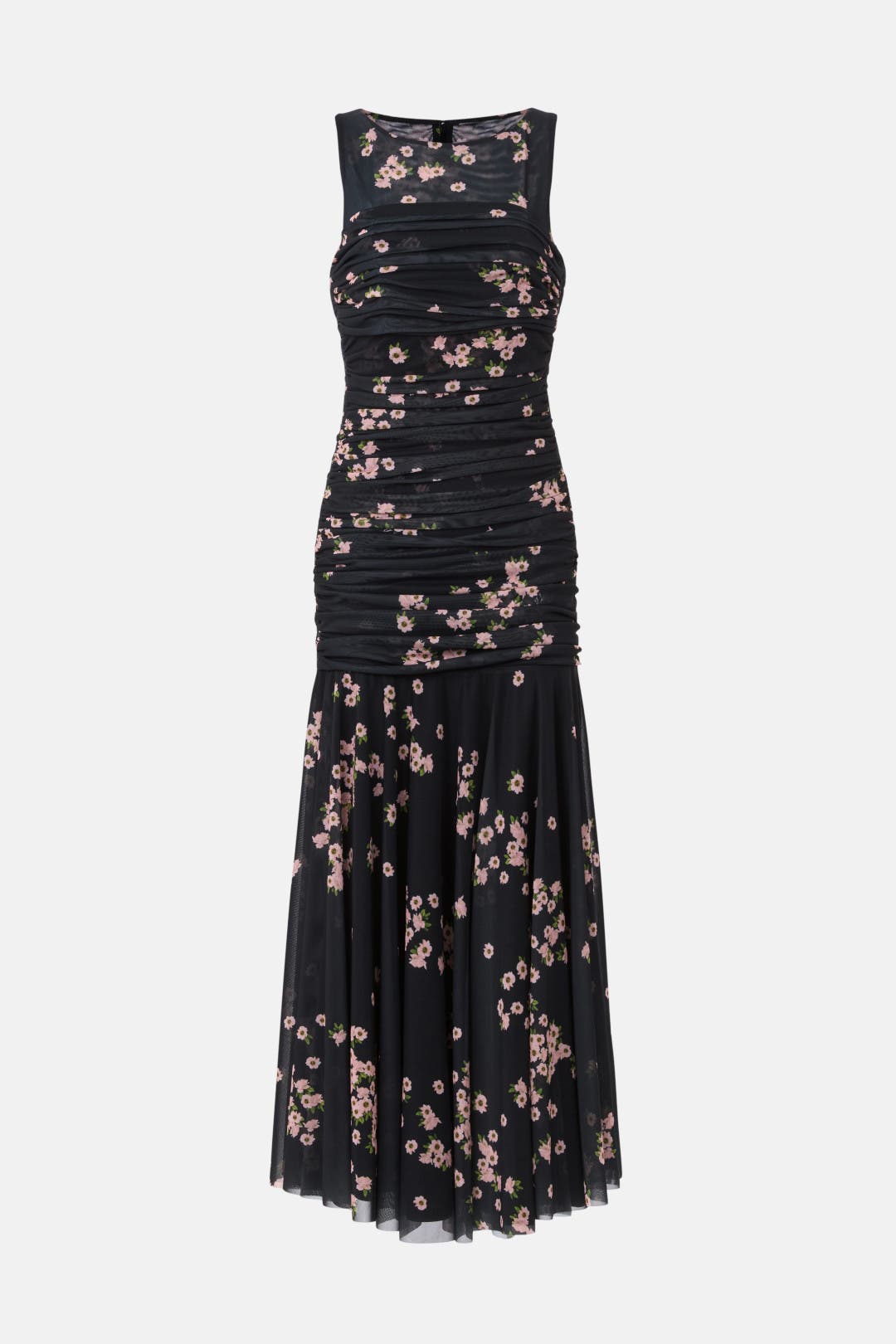 Sleeveless Ruched Mesh Maxi Dress by Ted Baker London | Rent