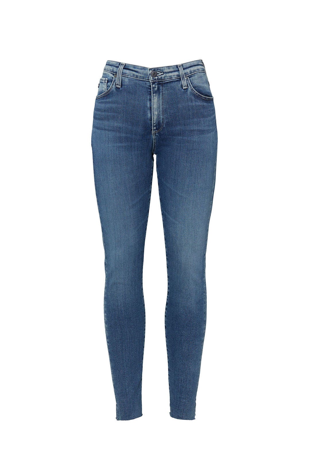 Mastic Blue Farrah Skinny Ankle Jeans by AG 4