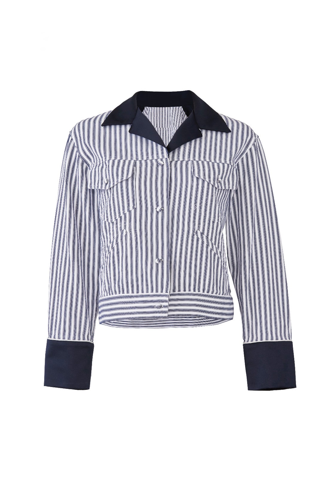 Striped Denim Jacket by Harvey Faircloth