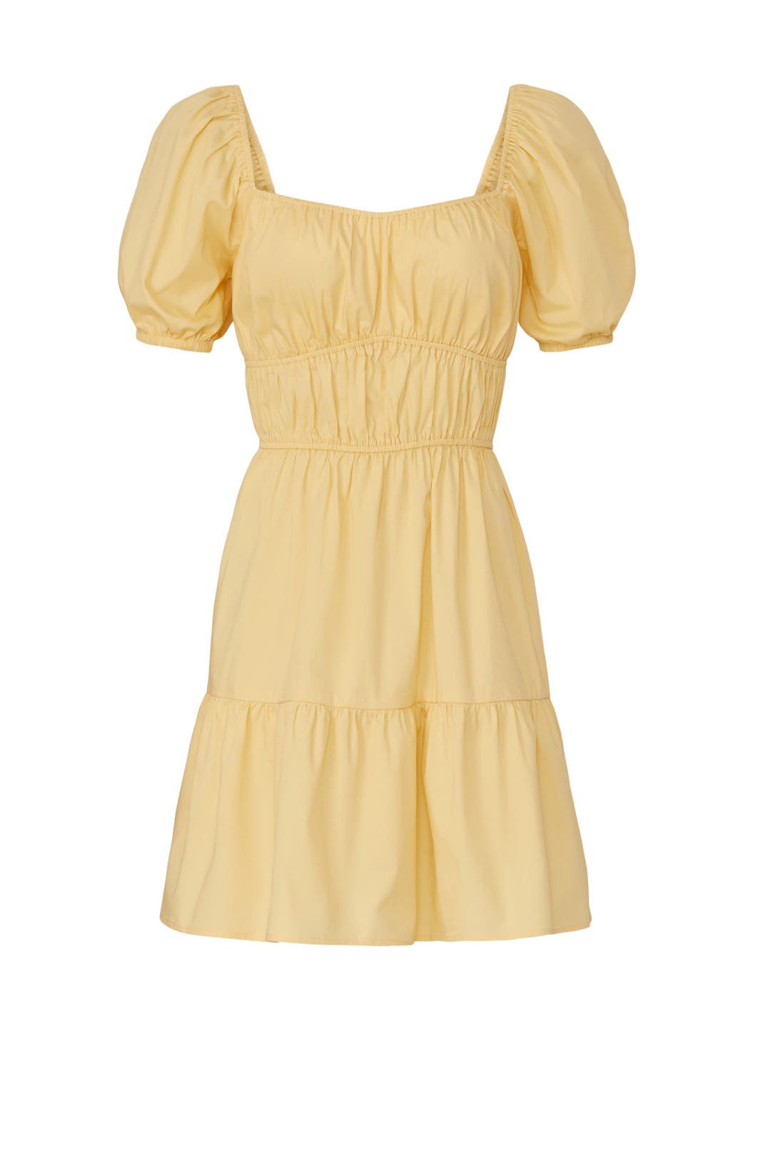 Yellow Cinched Dress by Louna | Rent the Runway