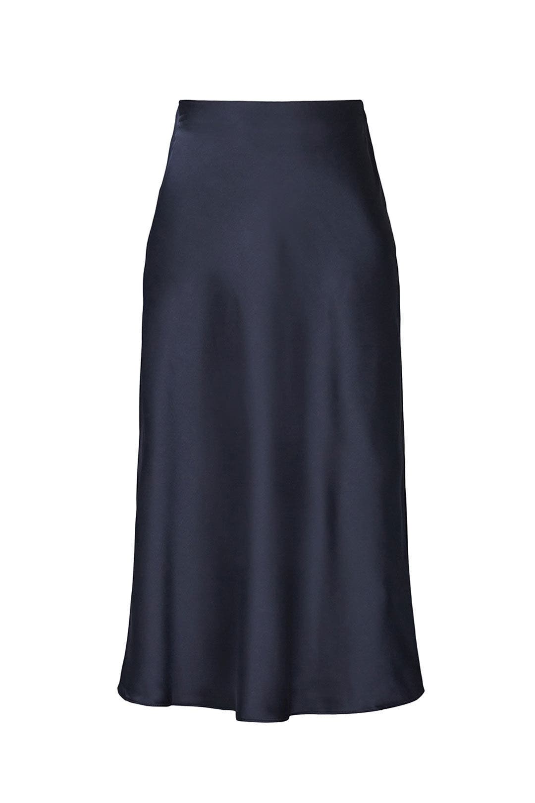 Navy Charmeuse Skirt by Lauren Ralph Lauren