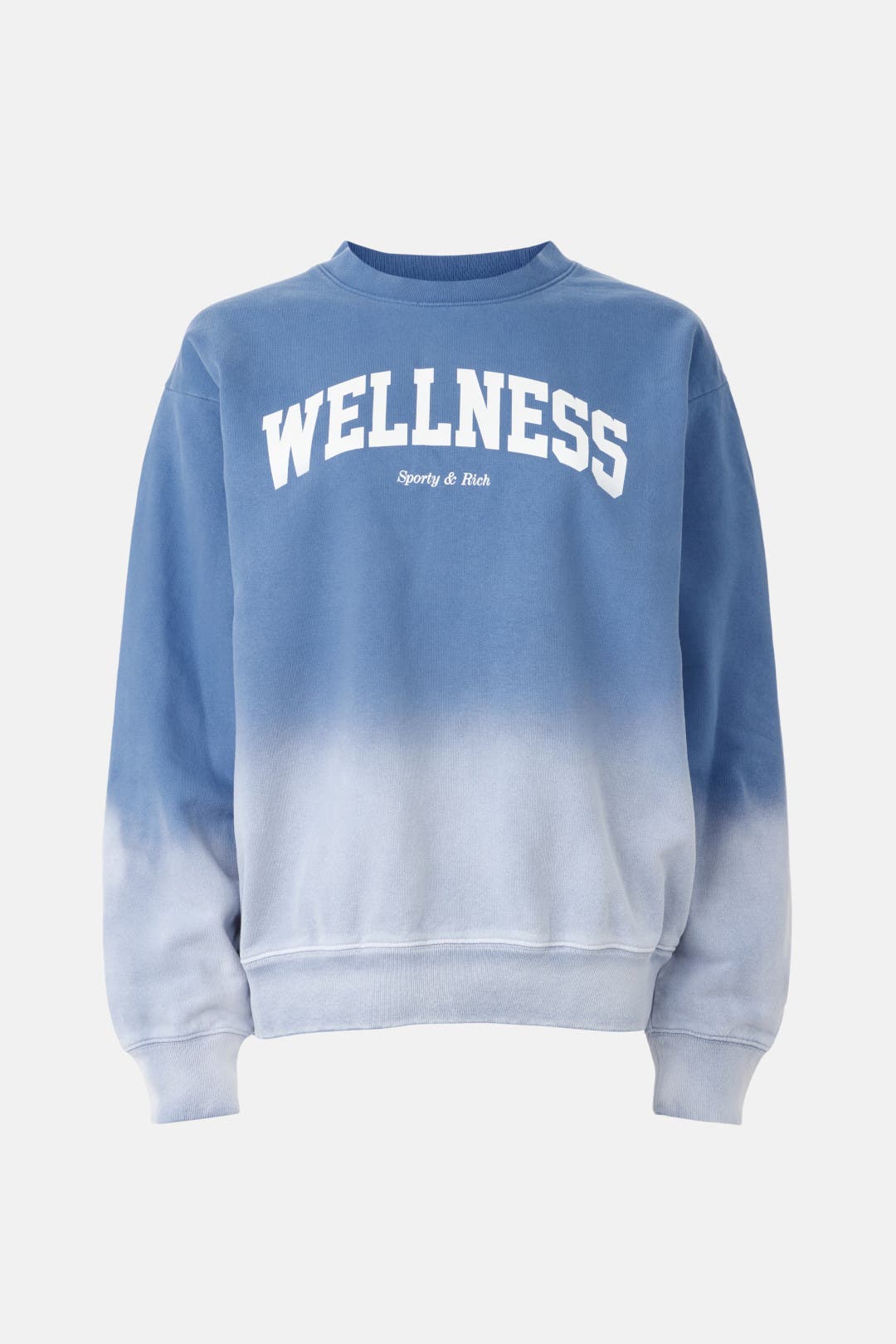 Wellness Ivy Crewneck Dip Dye Hoodie by Sporty & Rich