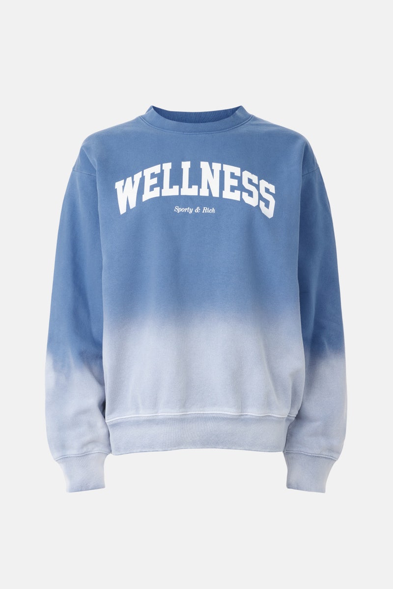 Wellness Ivy Crewneck Dip Dye Hoodie by Sporty & Rich - Photo 4