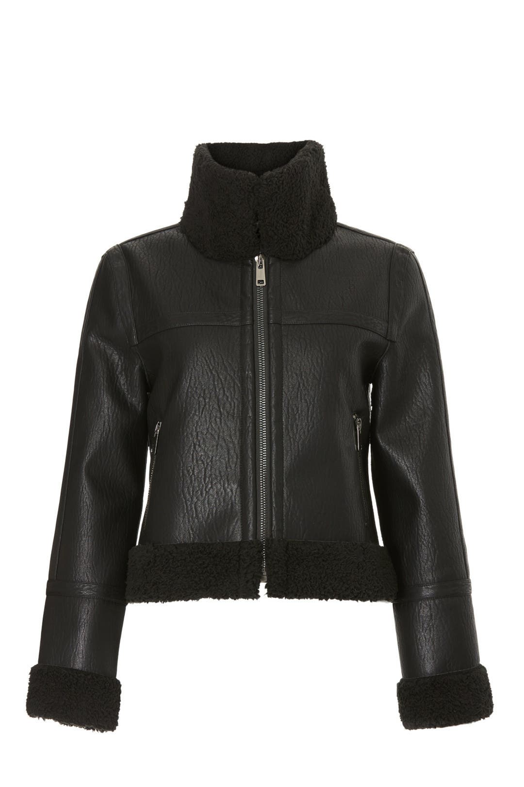 ムートン・ファーコート MOLLIOLLI JX zip-up cropped fur jacket black 6187RYHdZdL._UY1000_.jpg