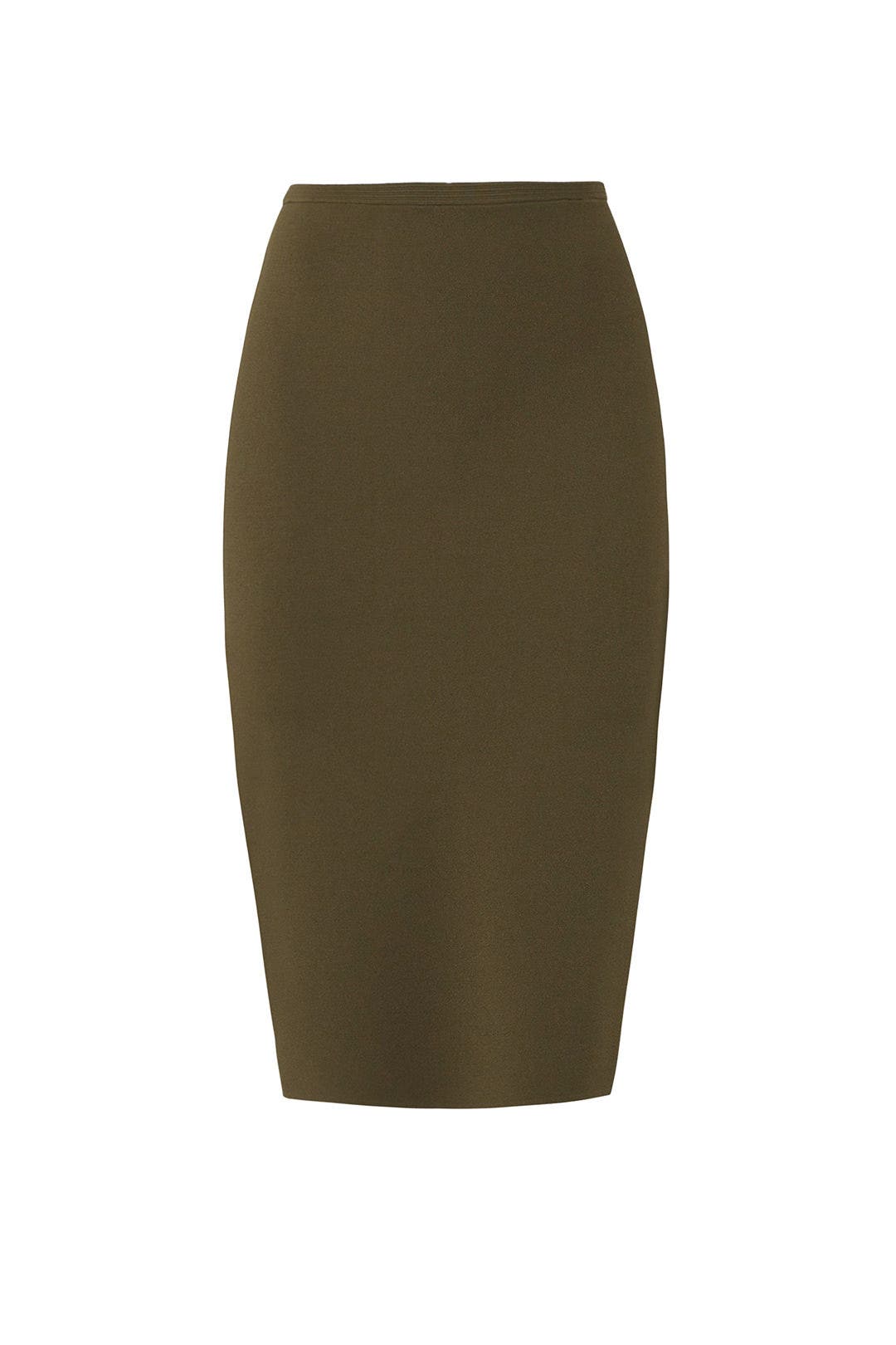 Olive Knit Pencil Skirt by Diane von Furstenberg 4