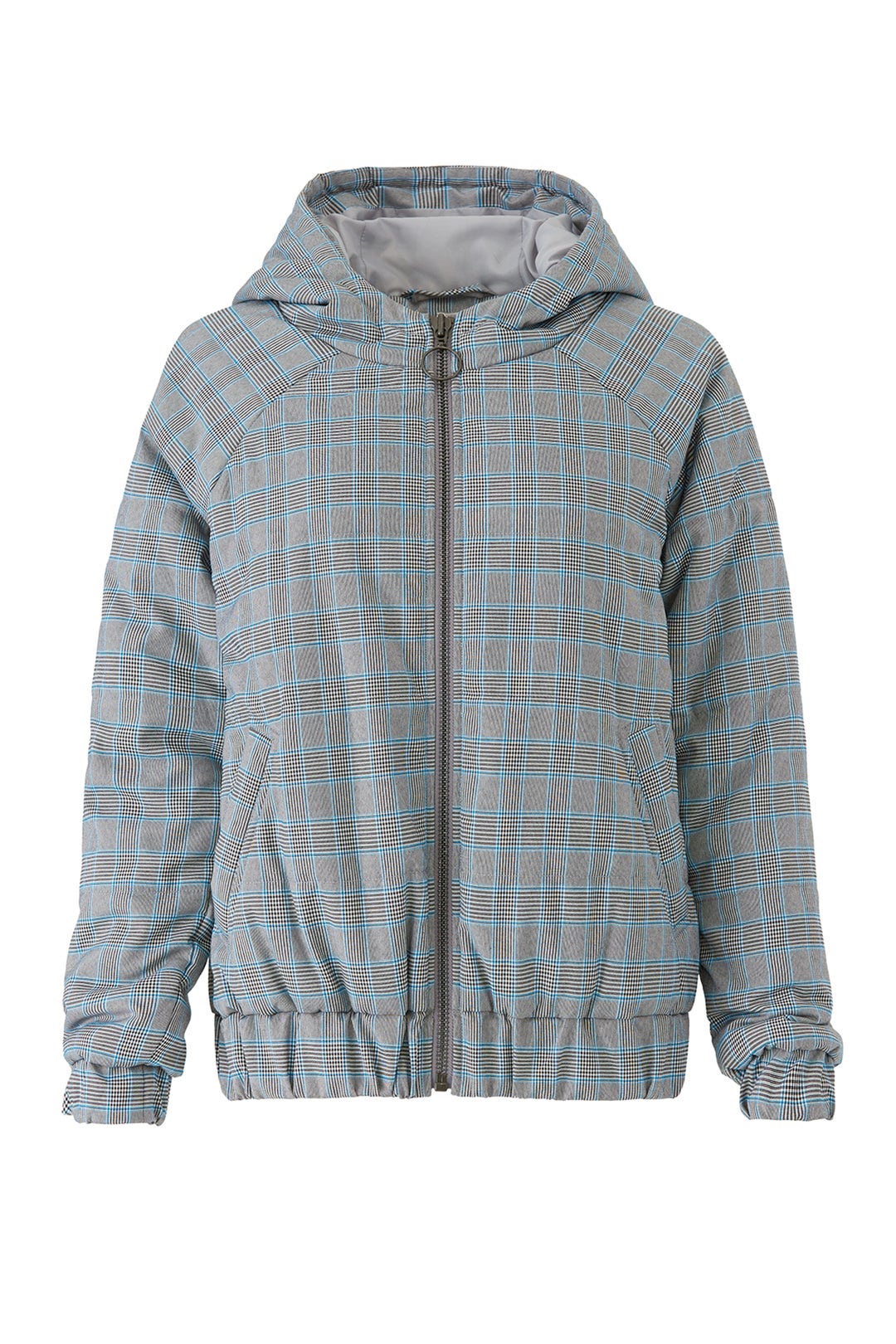 Check Hooded Puffer Jacket by MINKPINK