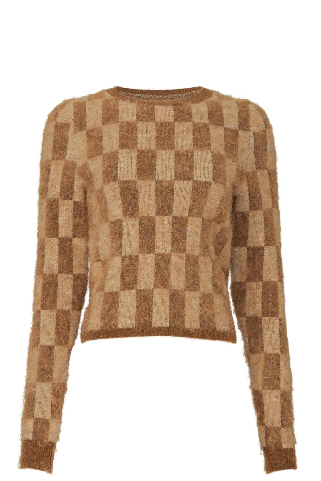 Feline Check Sweater by Nanushka 4