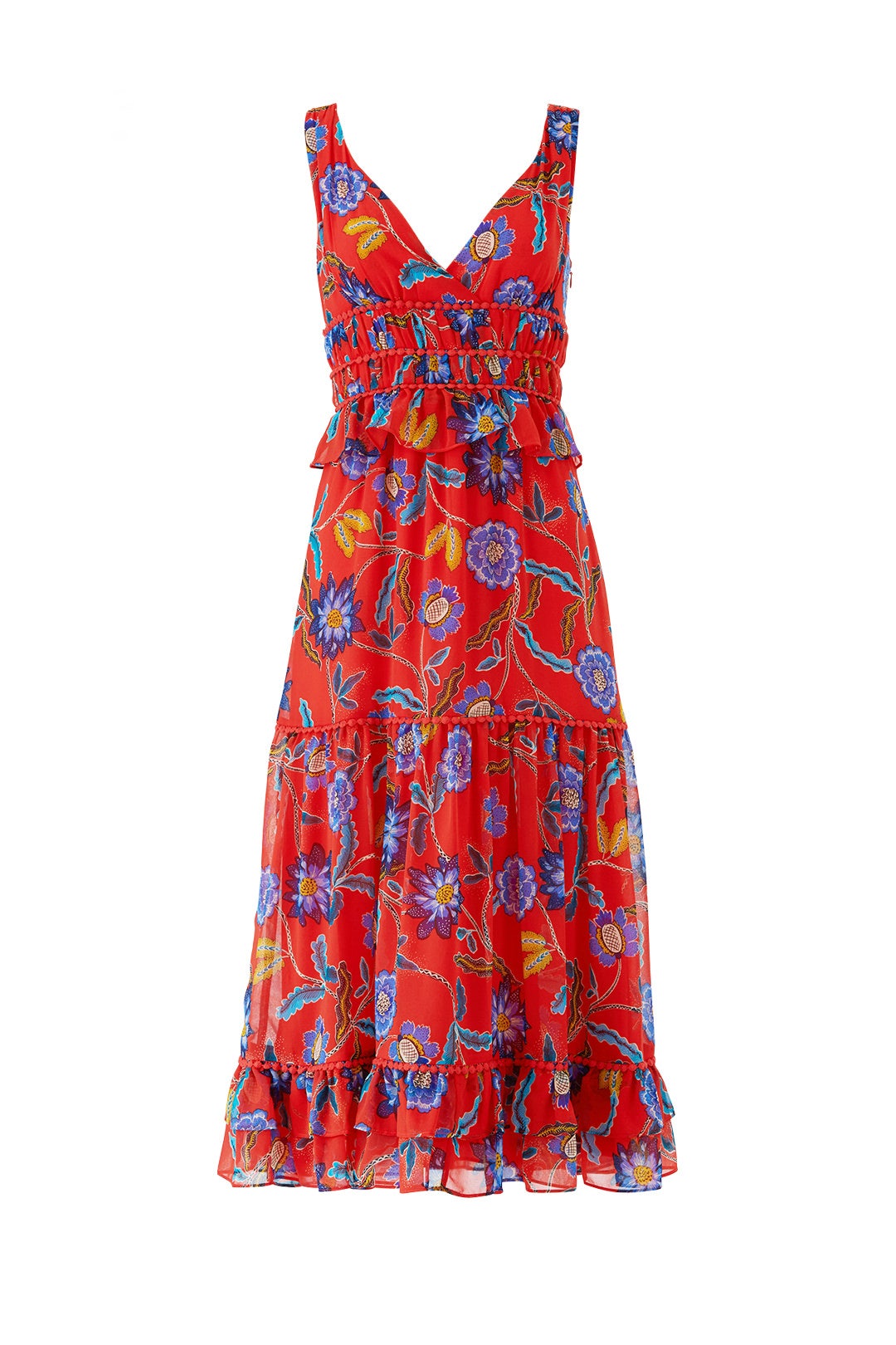Red Floral Lucy Dress by Rebecca Minkoff 3