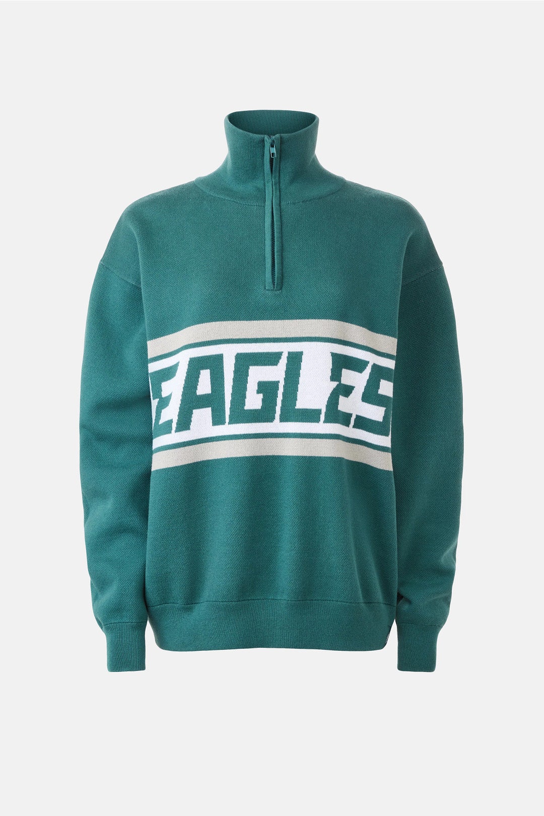 Eagles Quarter Zip Pull Over Sweater by Terez 4