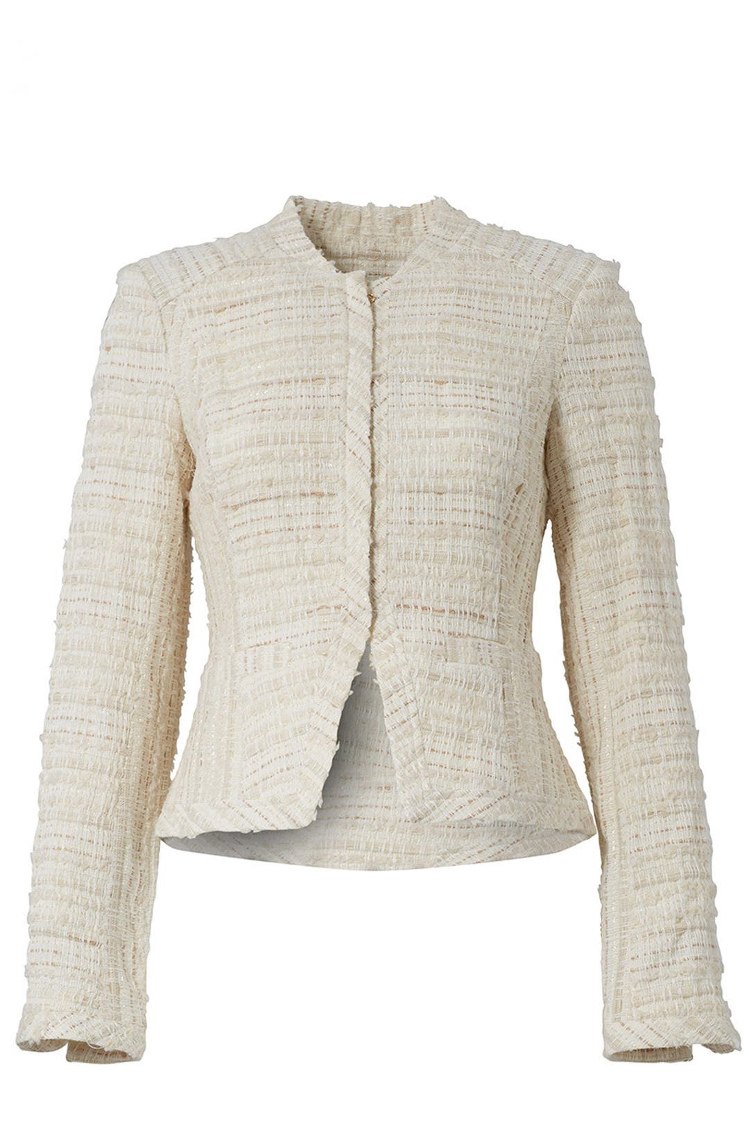 Cream Cropped Jacket by Derek Lam 10 Crosby 3