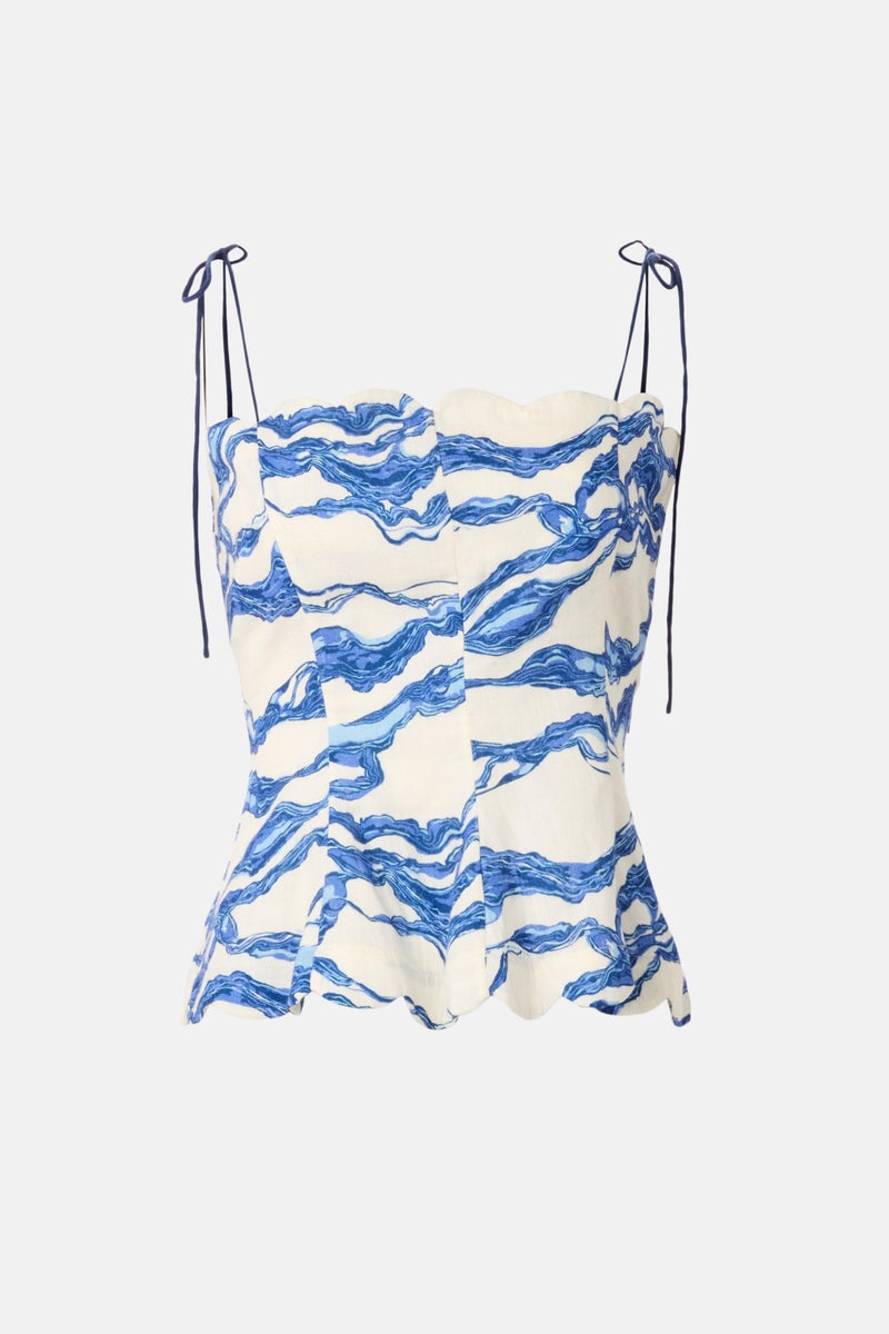 Yara Print Tie Tank by Hofmann Copenhagen - Photo 4