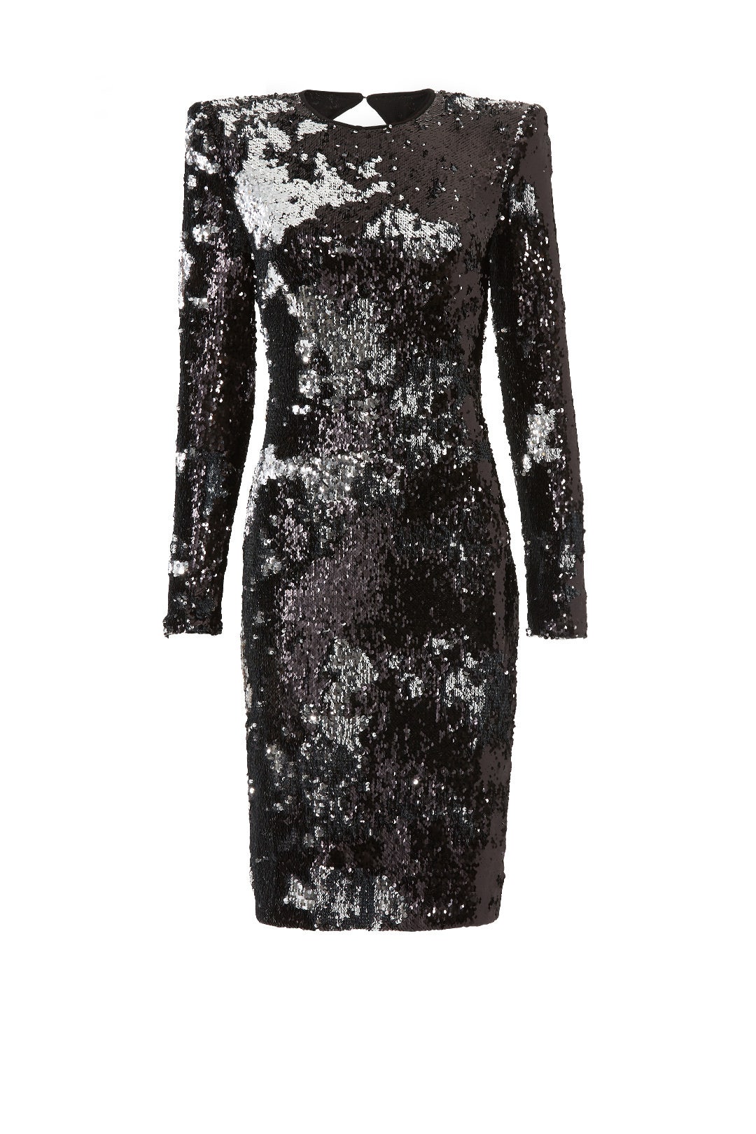 Silver Black Sequin Sheath by NAEEM KHAN 3