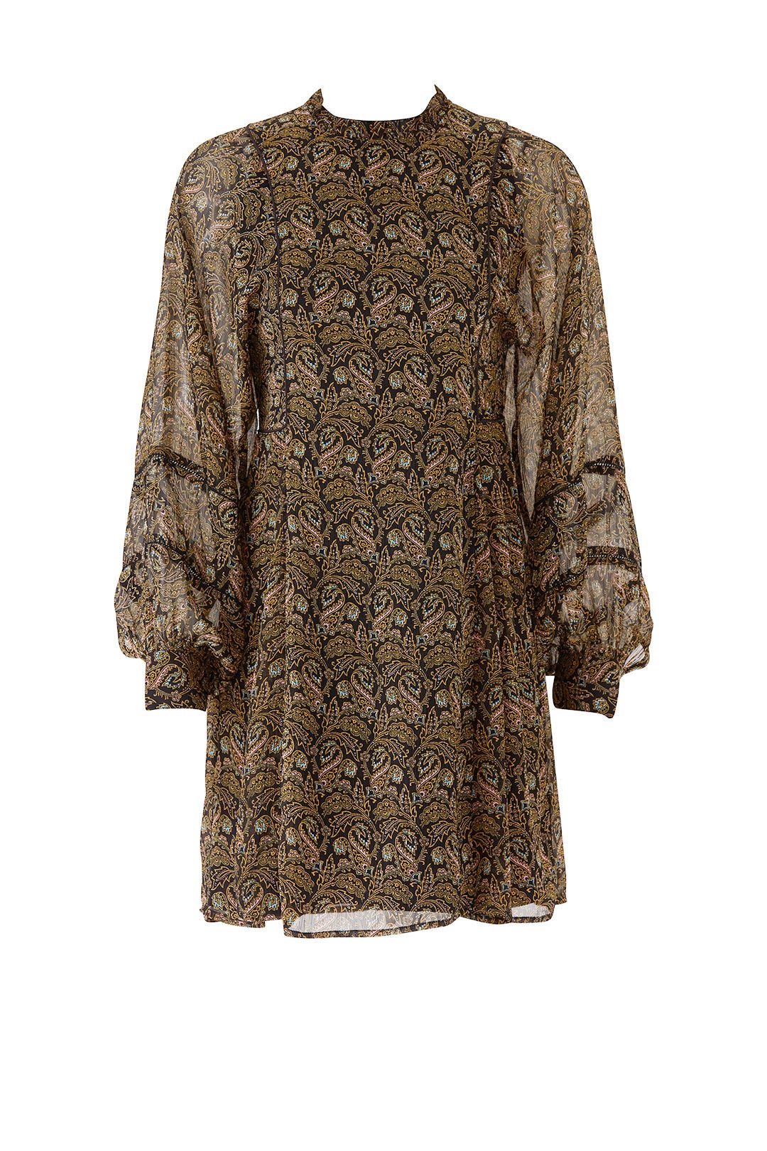 Sheer Sleeve Printed Dress by Scotch & Soda