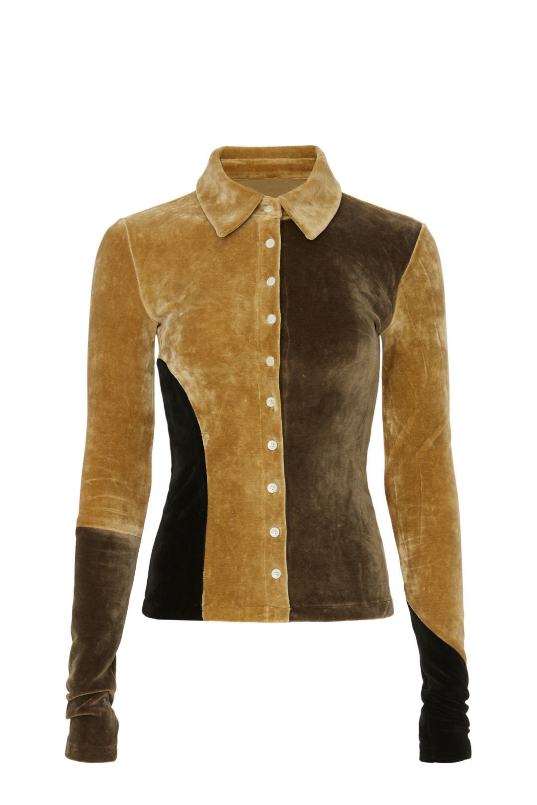 Paneled Velvet Top by TheOpen Product | Rent the Runway