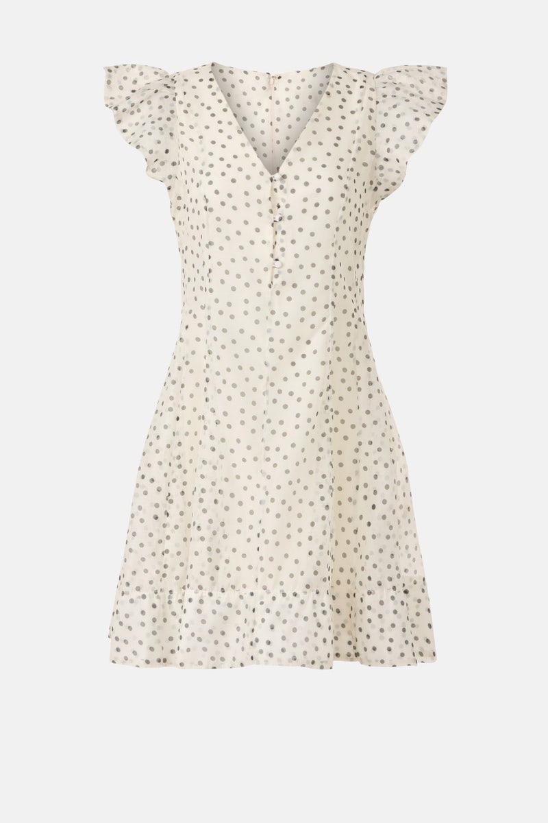 Tie Waist Flutter Sleeve Dress by CeCe - Photo 4