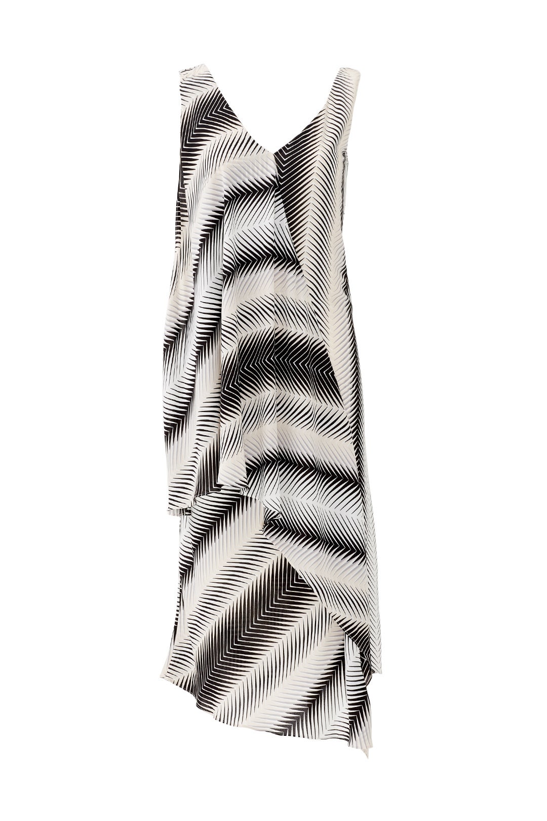 Zig Zag Drape Dress by ST by Olcay Gulsen