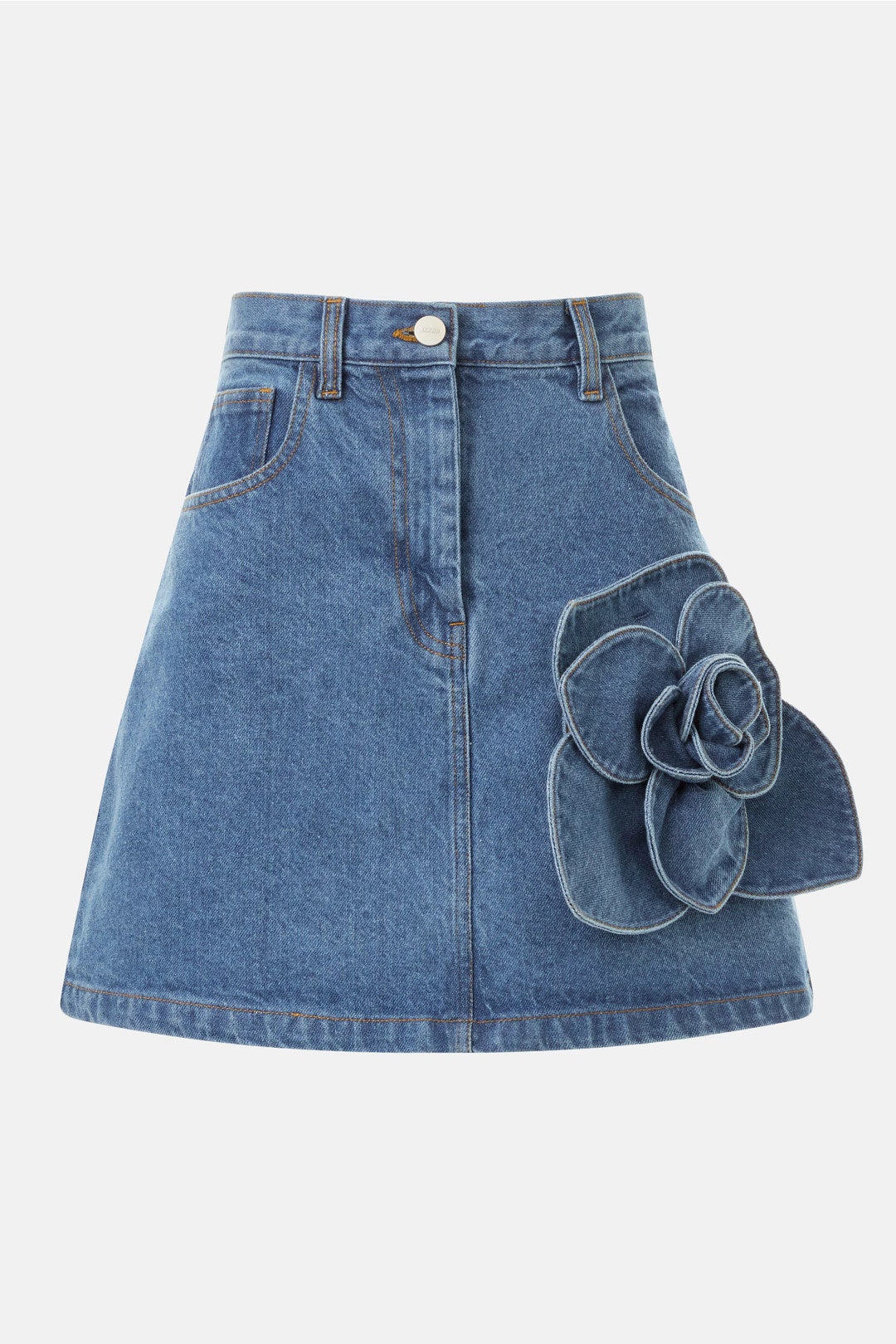 Lucia Denim Skirt by AKNVAS