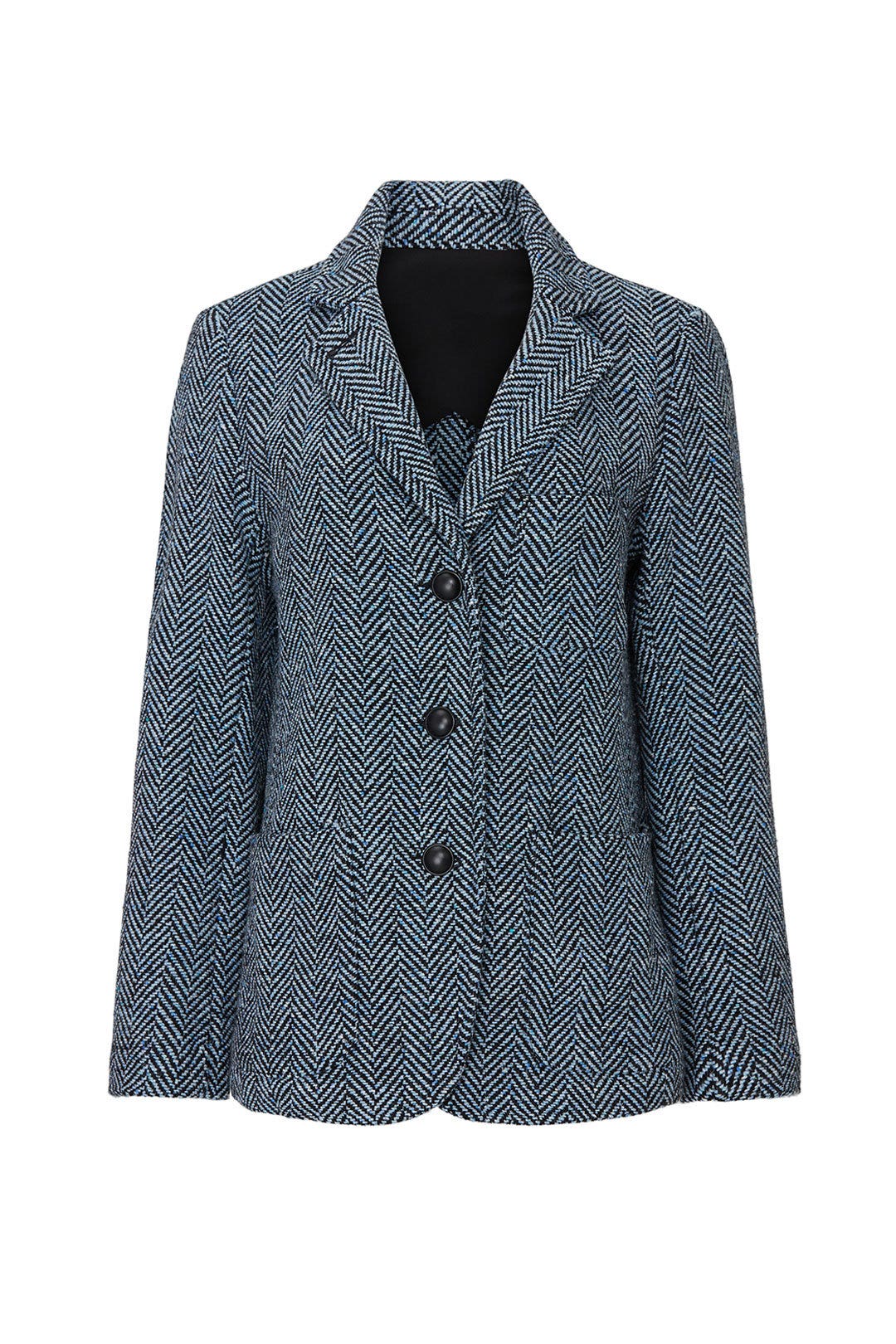 Blue Herringbone Jacket by Fifteen Twenty