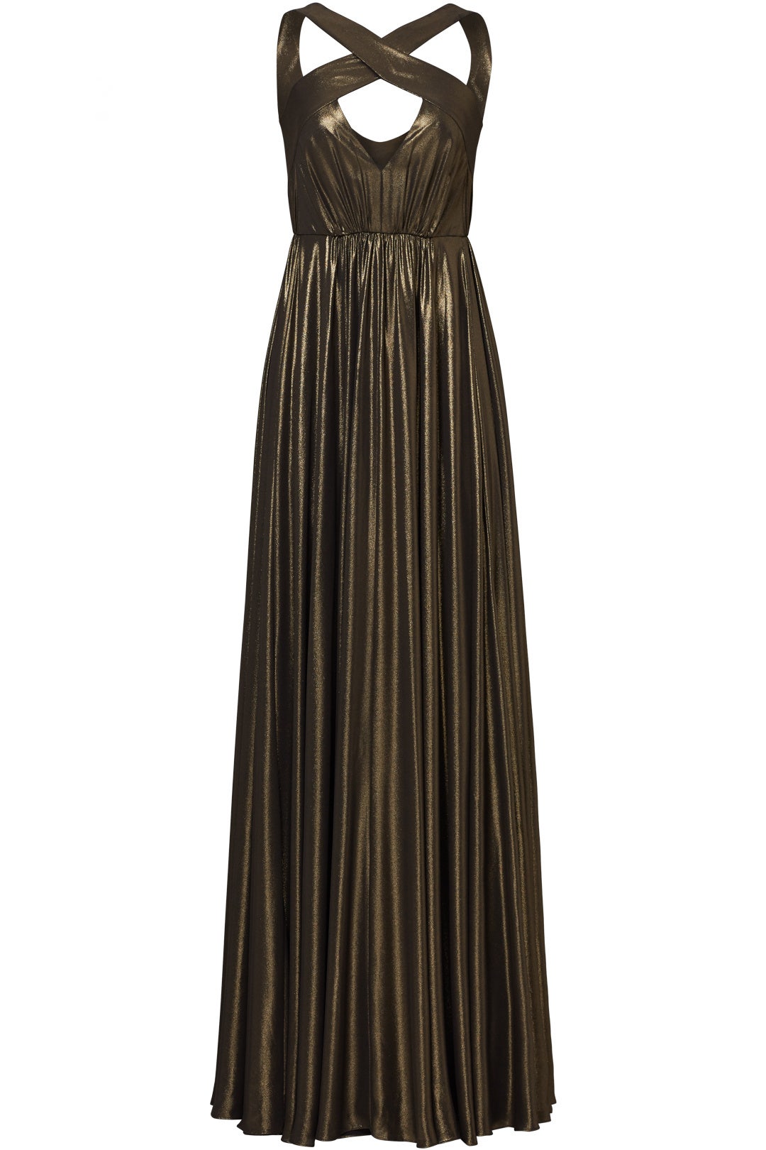 Bronze Flow Gown by HALSTON 3
