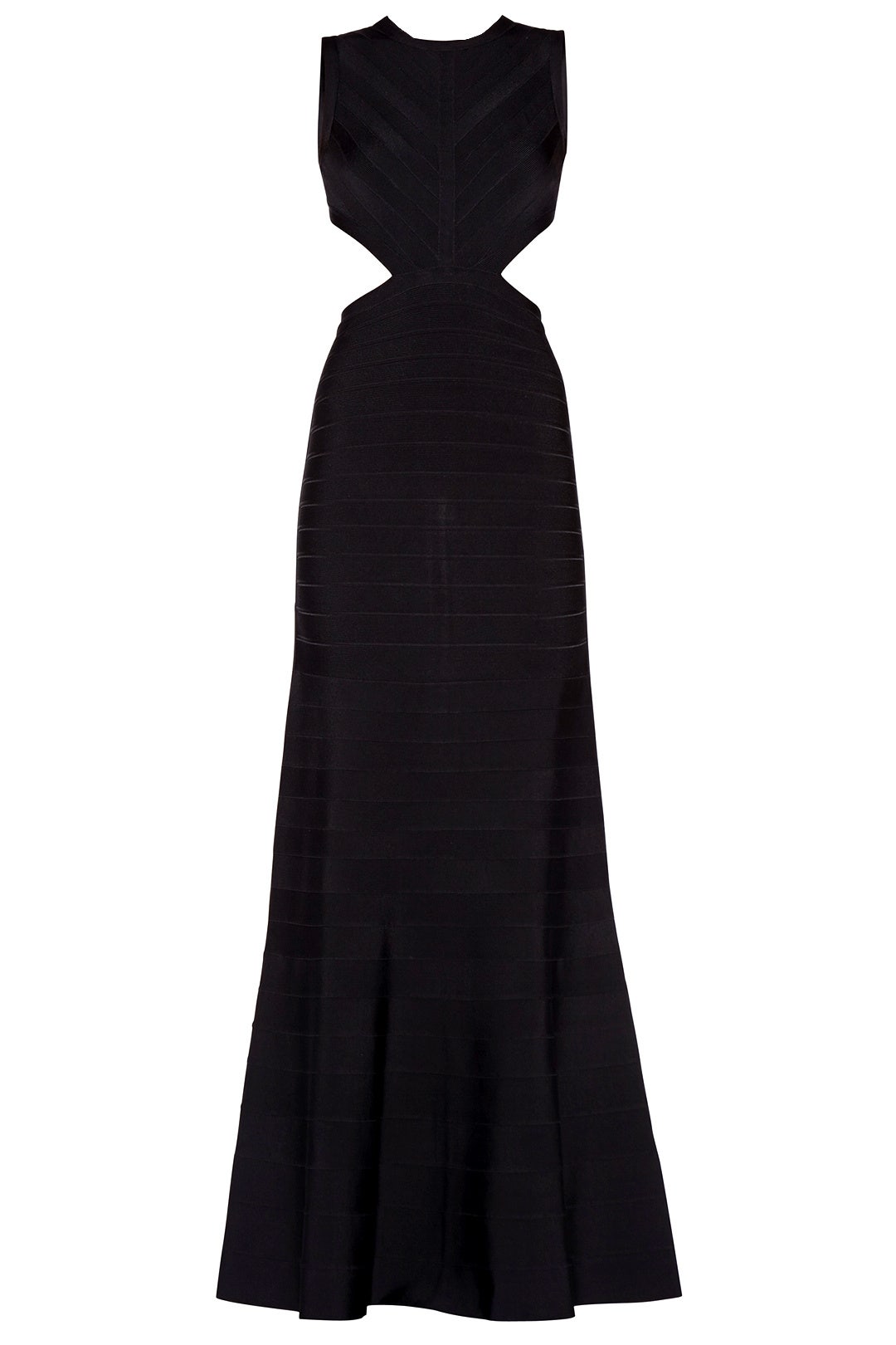 Black Cassandra Signature Essentials Gown by Hervé Léger 3