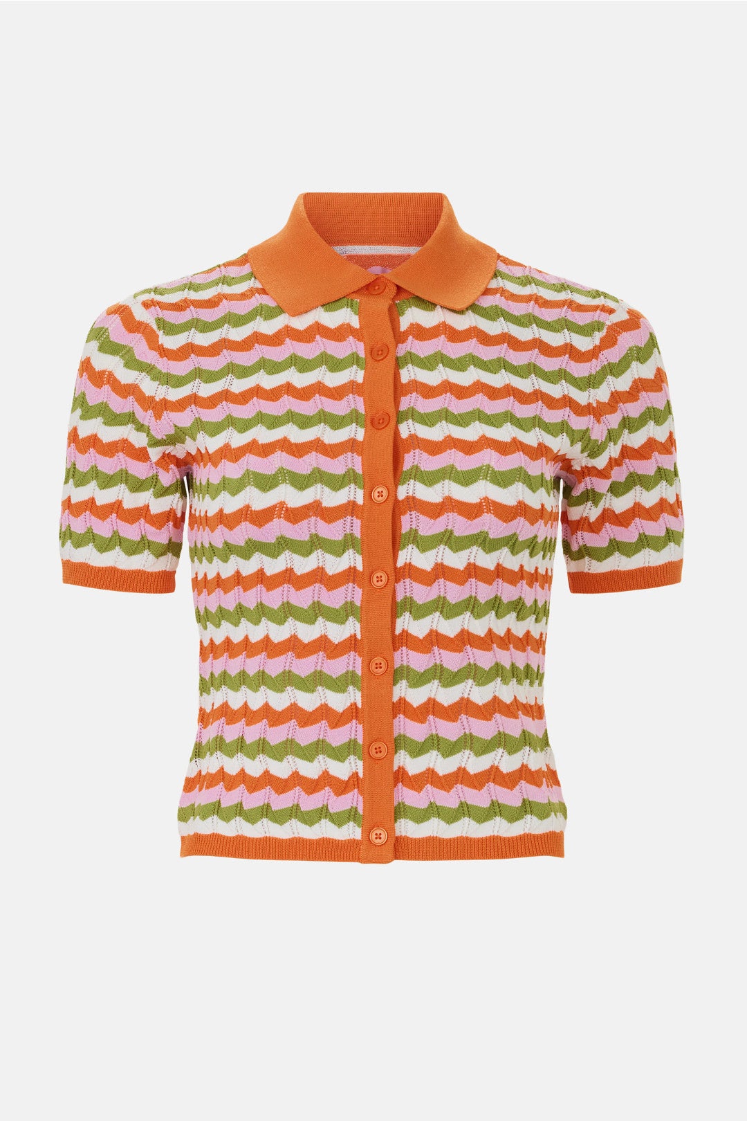 Crochet Collared Top by Ronny Kobo x RTR