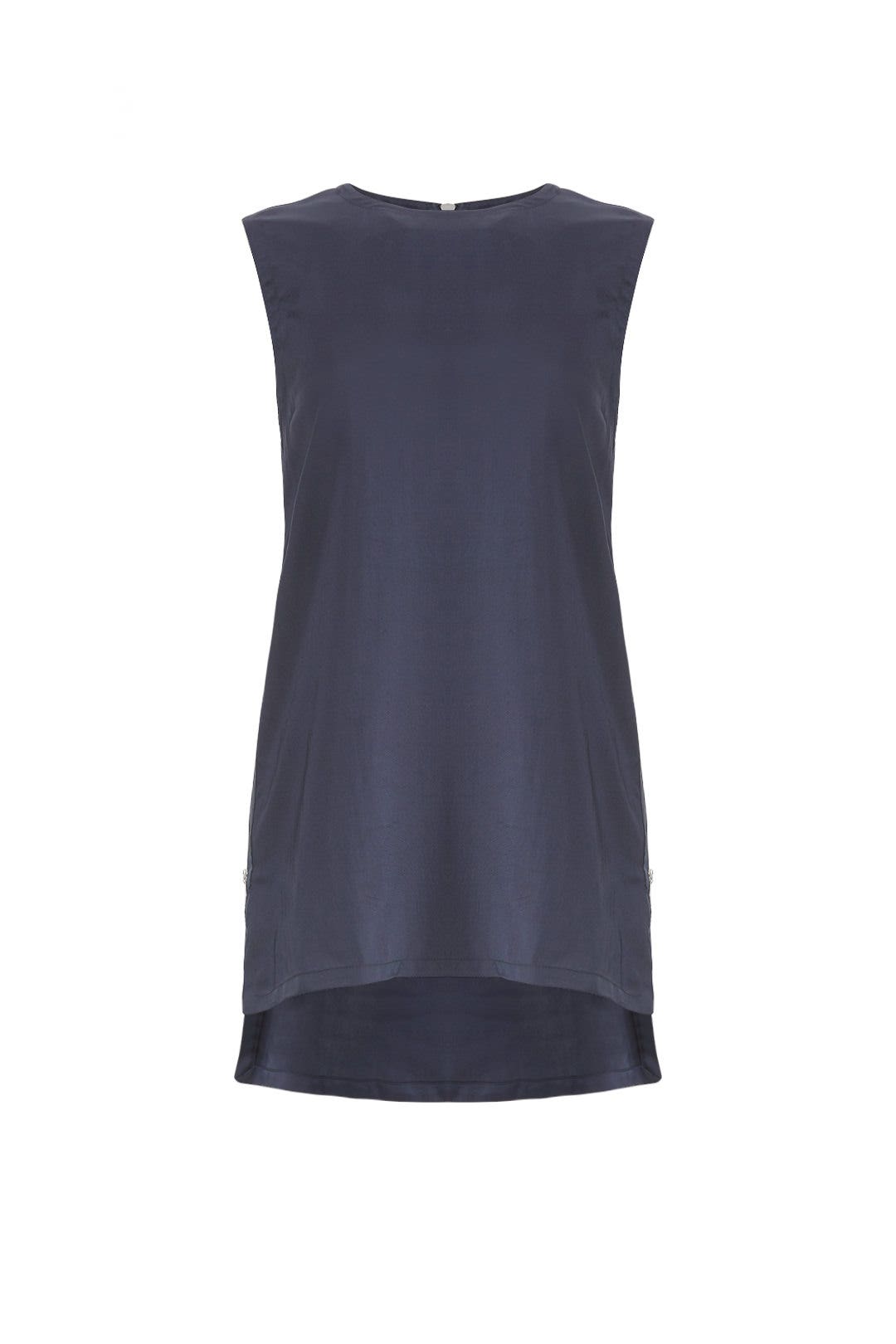 Navy Sleeveless Tank by Victor Alfaro