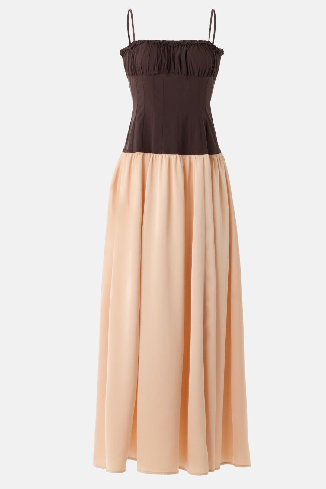Ruffle Corset Maxi Dress by WEWOREWHAT | Rent the Runway
