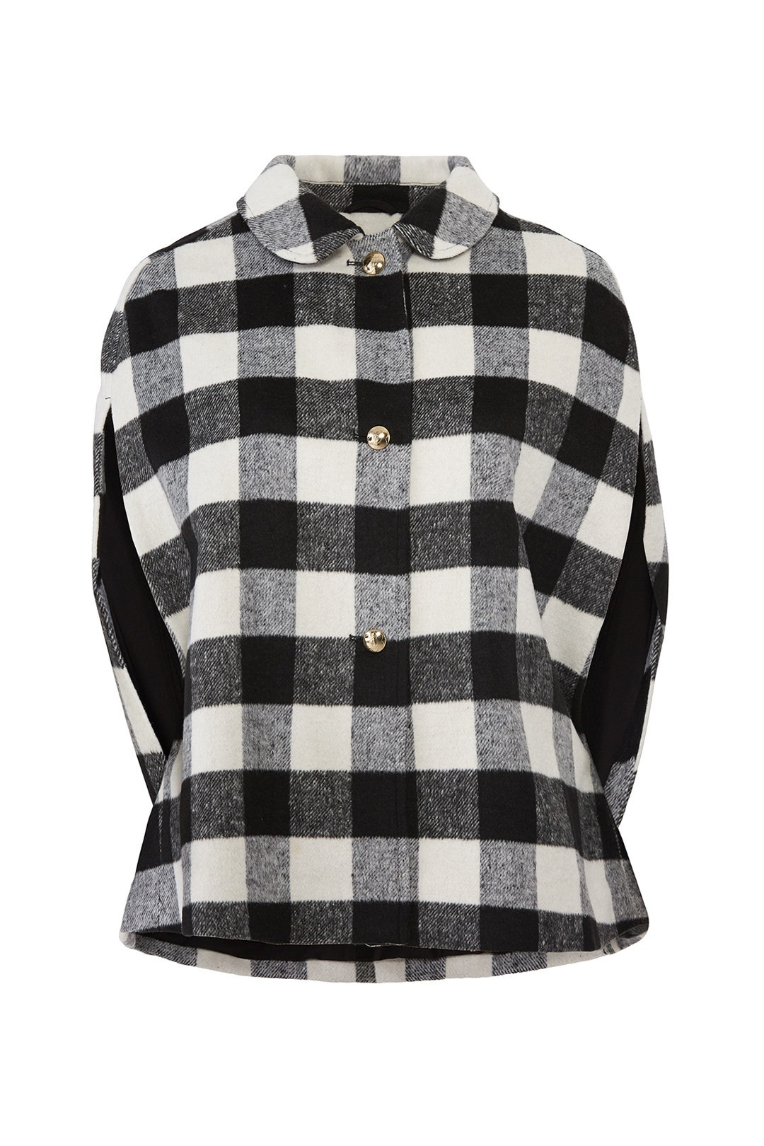 Black Buffalo Check Cape by Draper James X ELOQUII