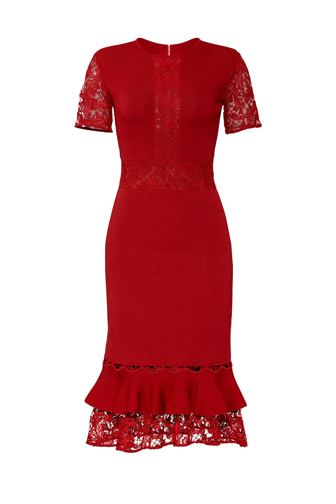 Lace Ruffle Hem Dress by Sachin & Babi 3