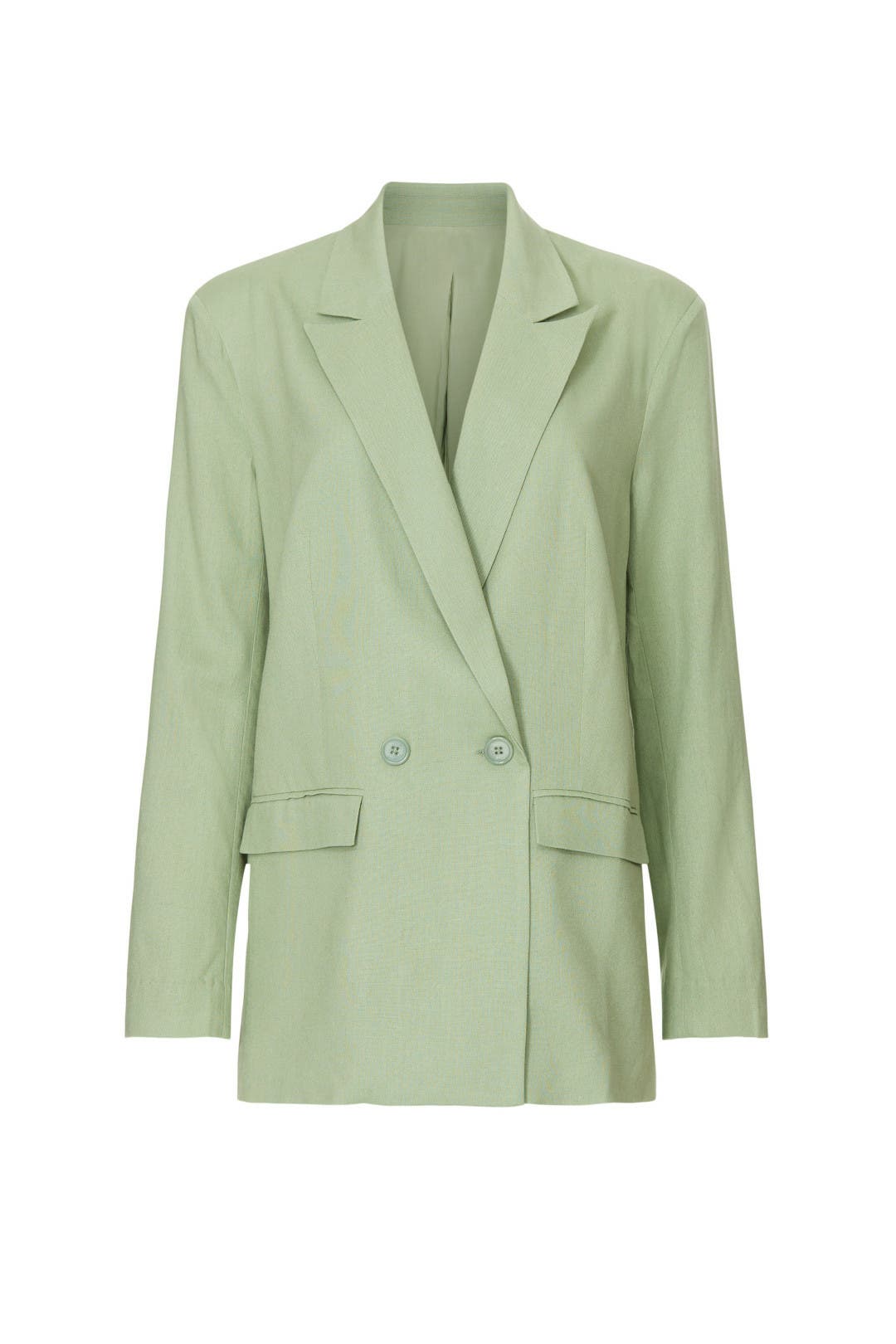 Arriving In Style 『おしゃれして到着』 Green Oversized Blazer by Thakoon x RTR | Rent the Runway