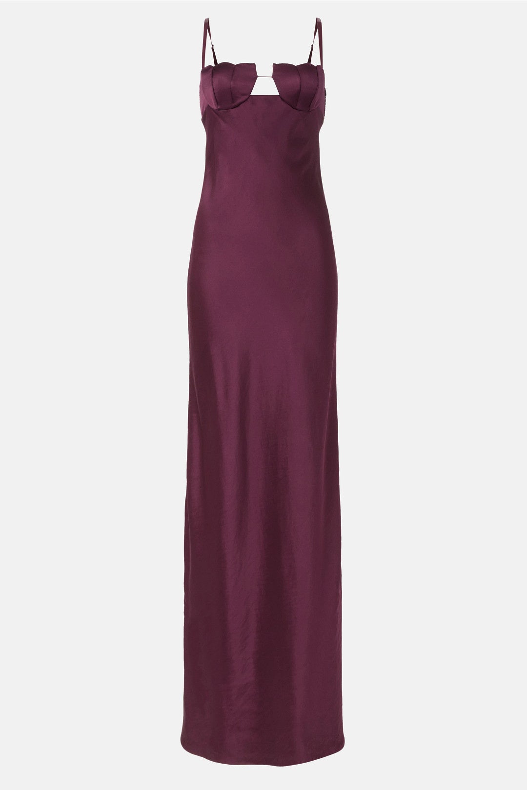 Aubergine Silk Gown