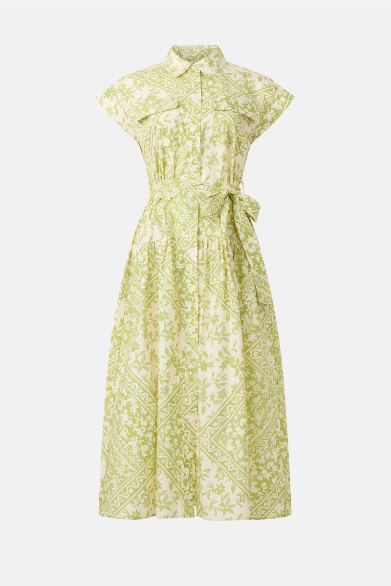 Belted Lace Shirt Dress by Badgley Mischka | Rent the Runway Belted Lace Shirt Dress by Badgley Mischka | Rent the Runway