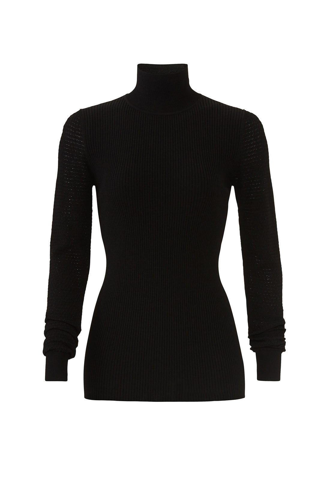 Pointelle Mock Neck Sweater by Diane von Furstenberg 3