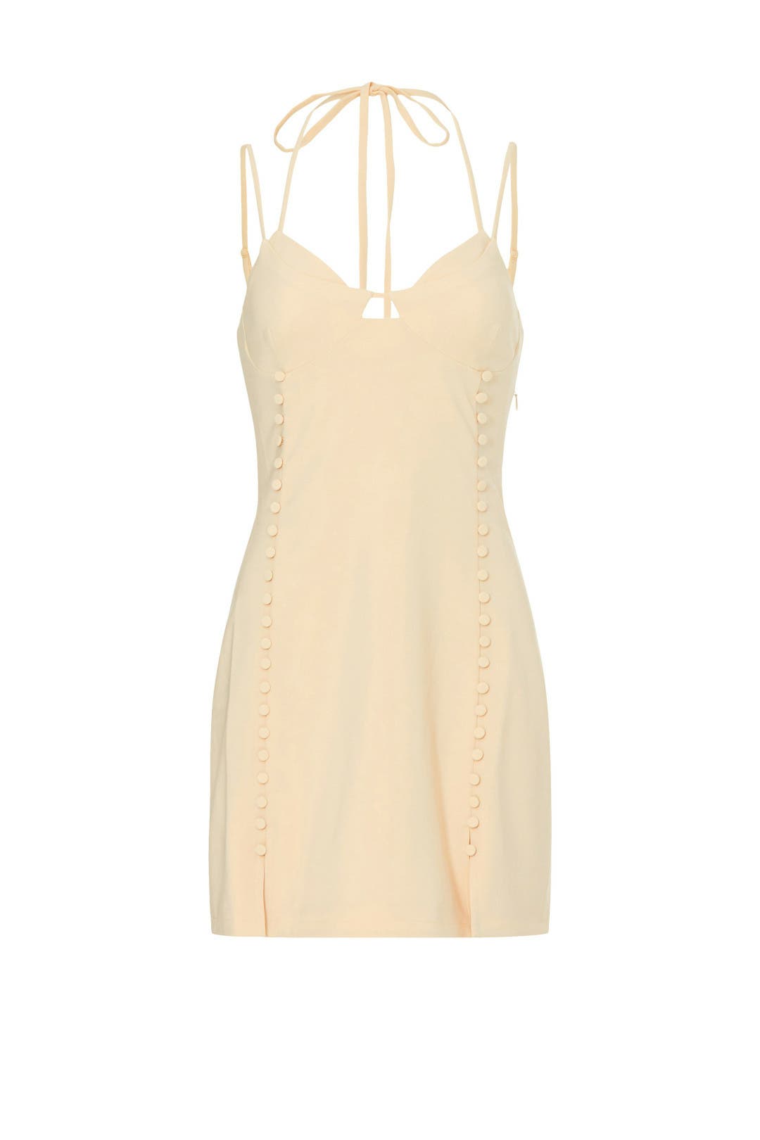 ◆SIMKHAI◆llic Peel Coupe Lurex & Silk Blend Mini Dress Simkhai Camryn Long Sleeve Mini Dress - Gold — Emory Clothing