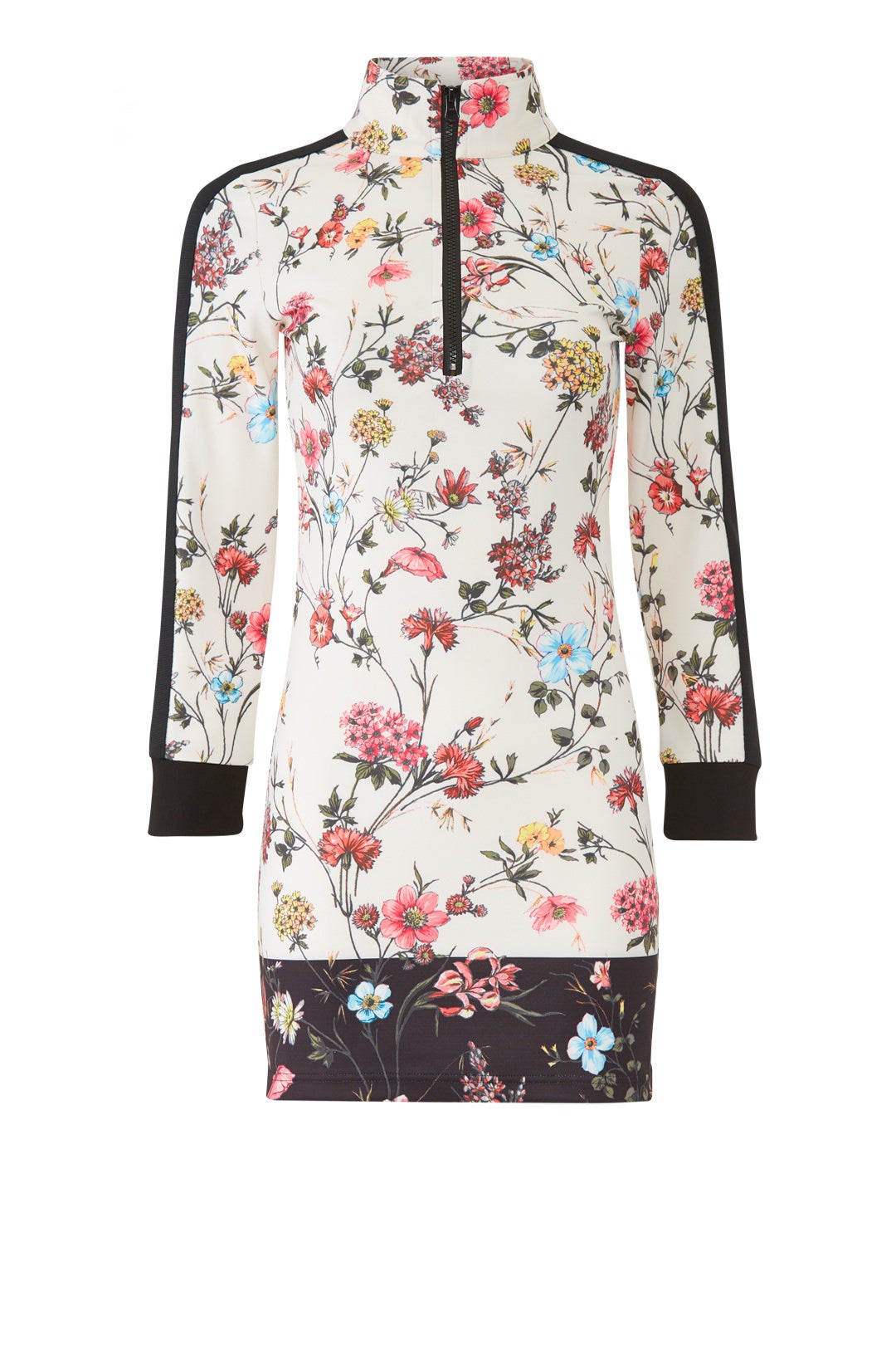 White Floral Sheath by Pam & Gela