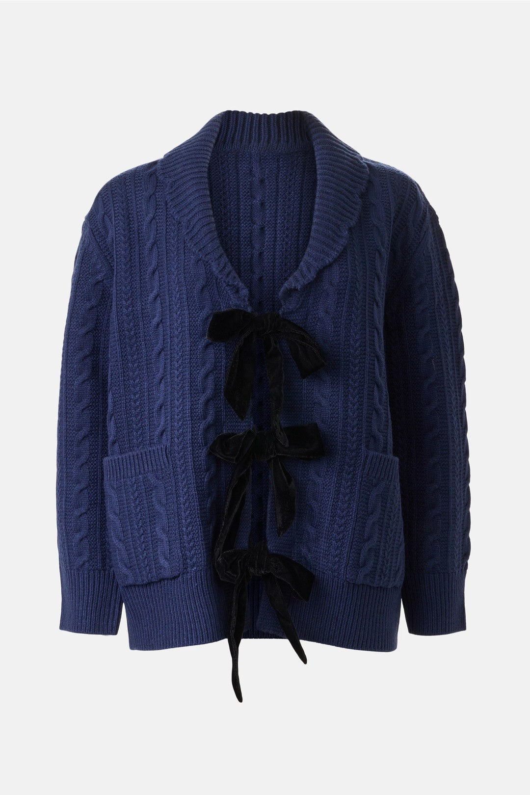 Velvet Bow Tie Cardigan by Sea NY x RTR 4