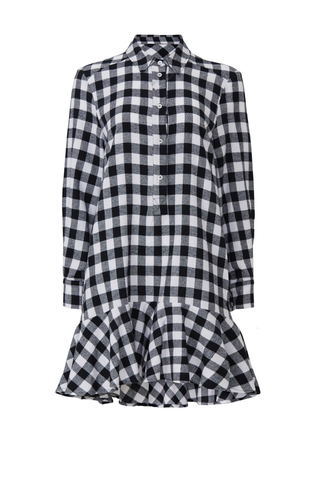 Buffalo Plaid Ruffle Dress by Slate & Willow 4