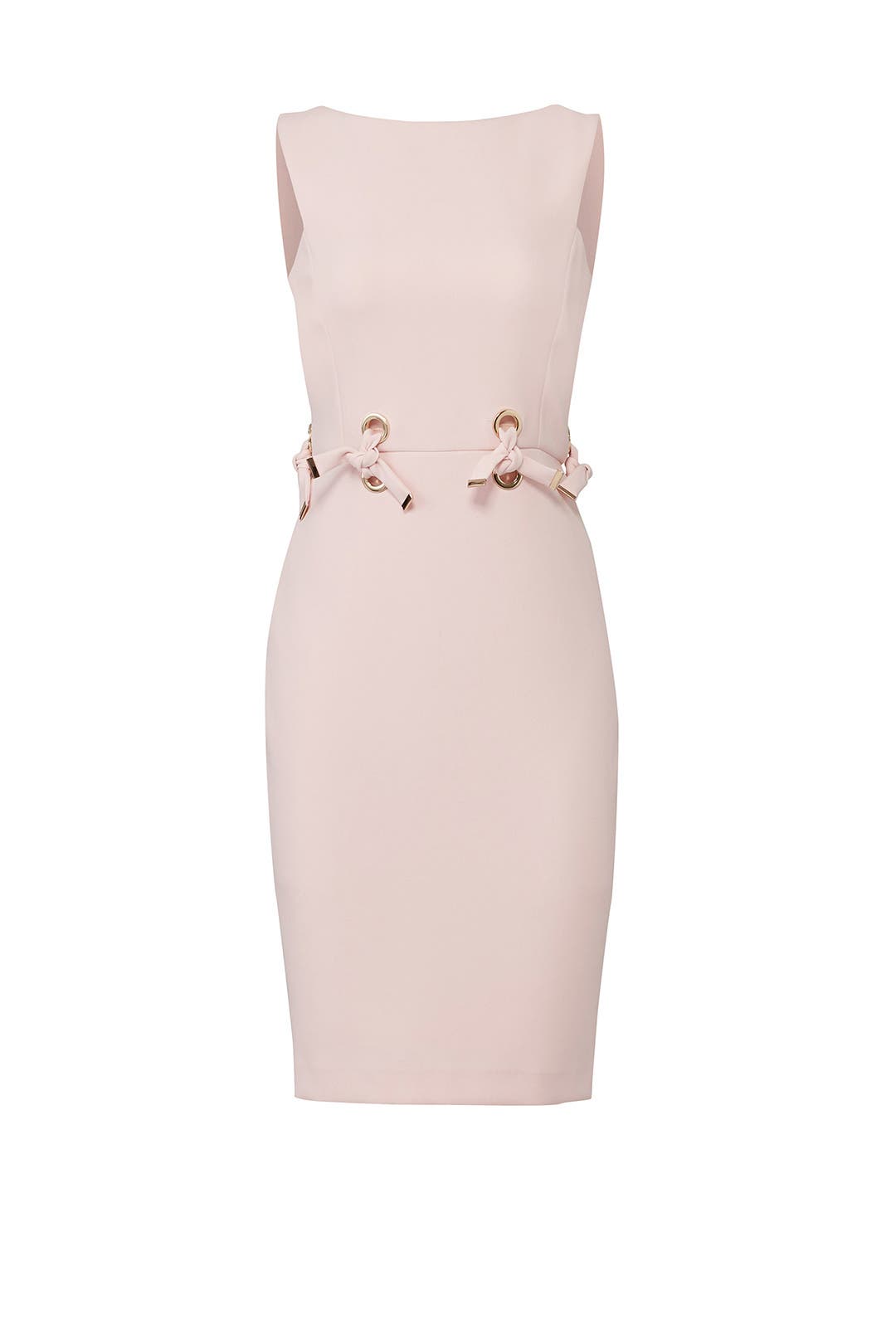 Blush Grommet Sheath by Badgley Mischka for $75 | Rent the Runway