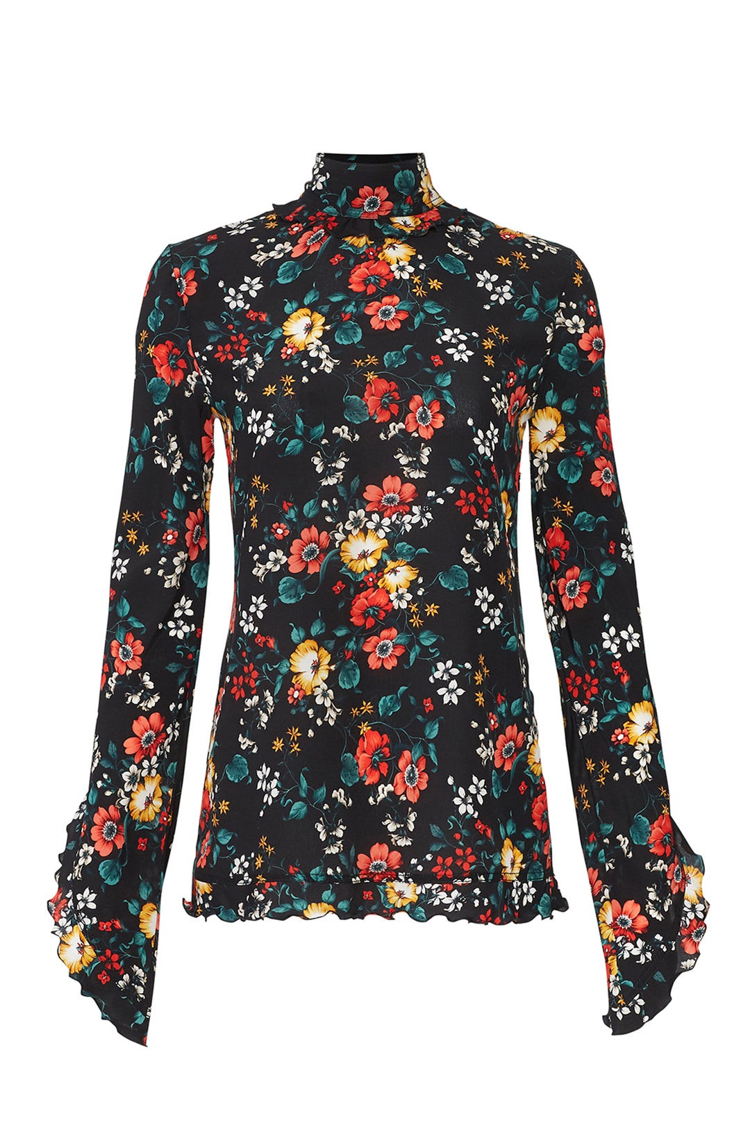 Floral Open Back Blouse by DEREK LAM
