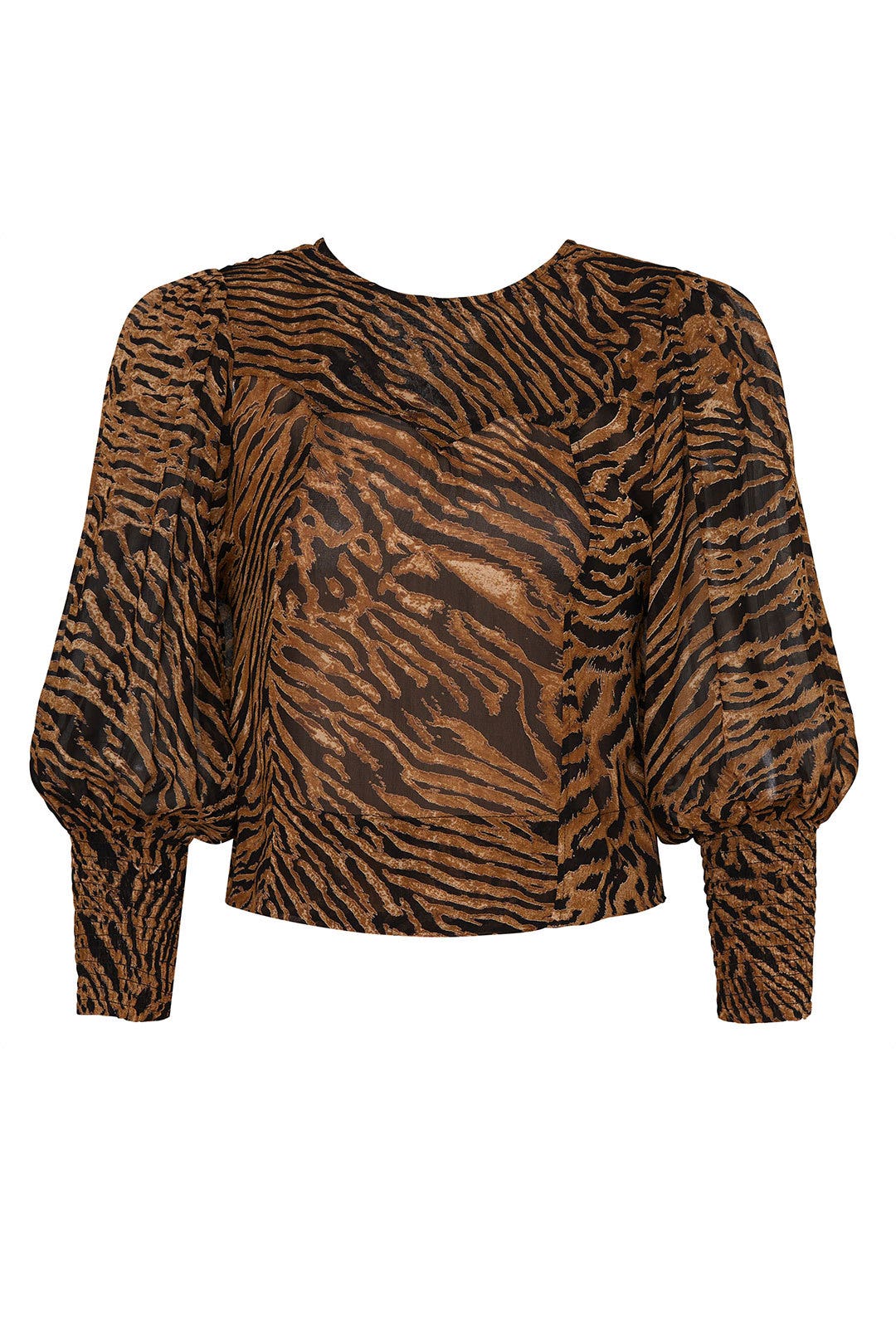 Tiger Print Blouse by GANNI 4