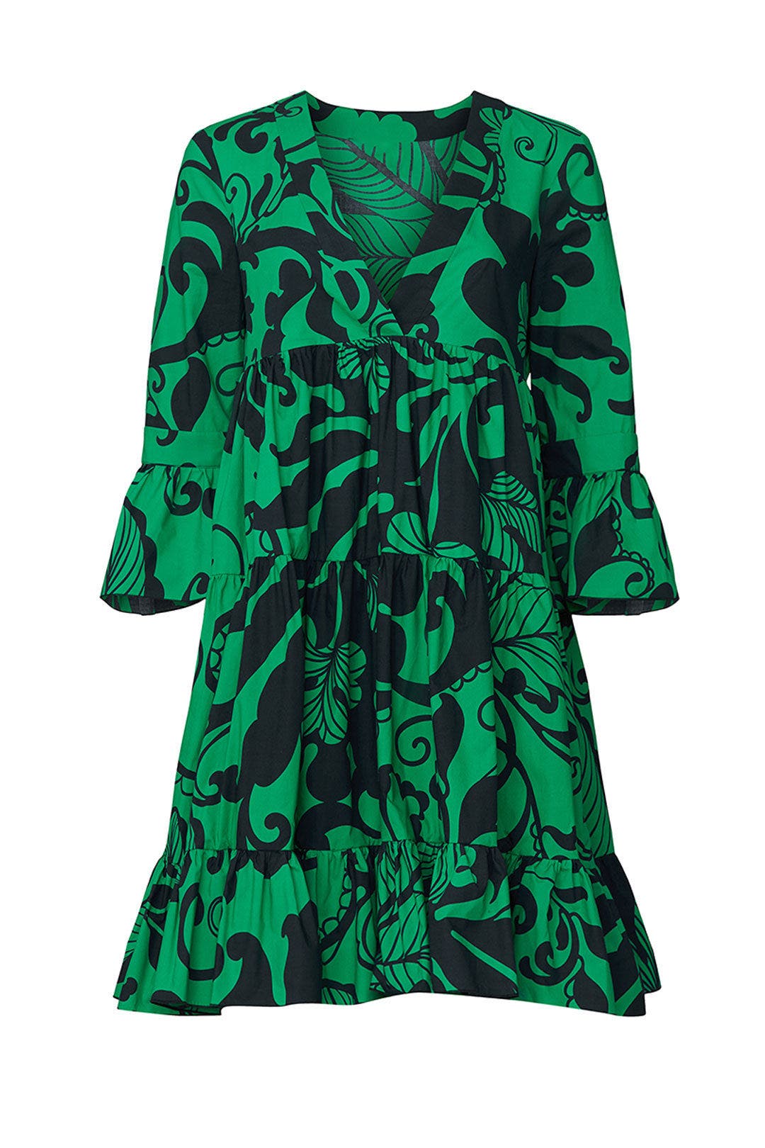 素晴らしい品質 DoubleJ La ラダブルジェー レディース ワンピース ラダブルジェー DoubleJ La レディース Black dress mini poplin cotton-blend floral-print 24/7 ワンピース・ドレス ミニ丈 ワンピース - ワンピース、チュニック