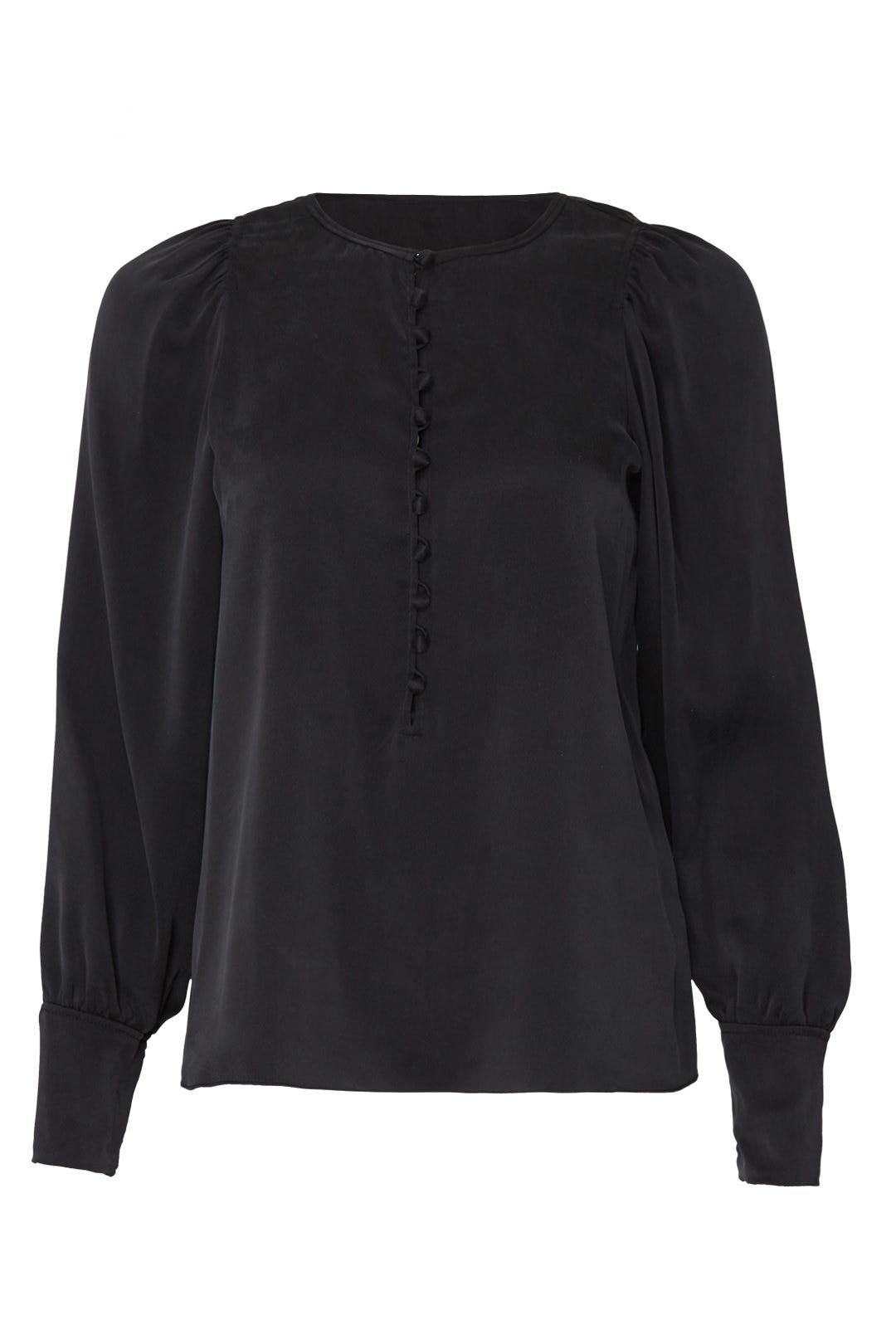 Long Sleeve Silk Charm Top by Rebecca Taylor NYC