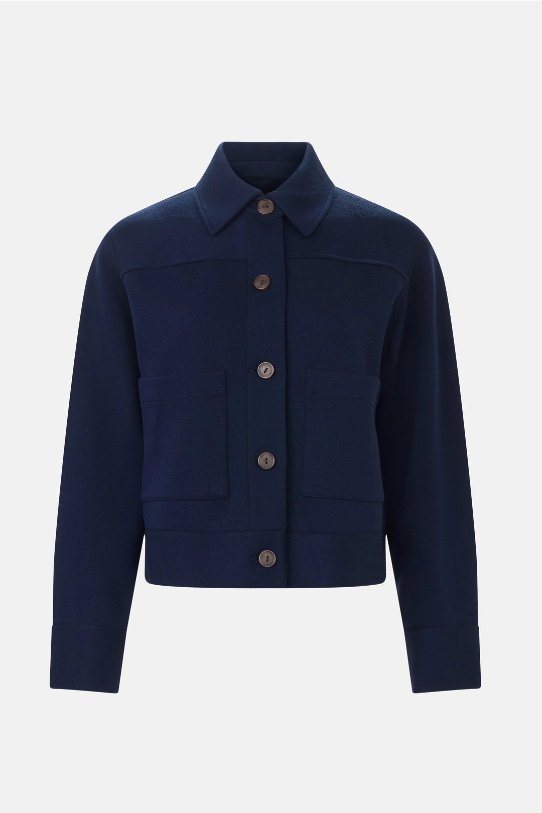 Lightweight Button Up Cropped Jacket by VINCE. 4